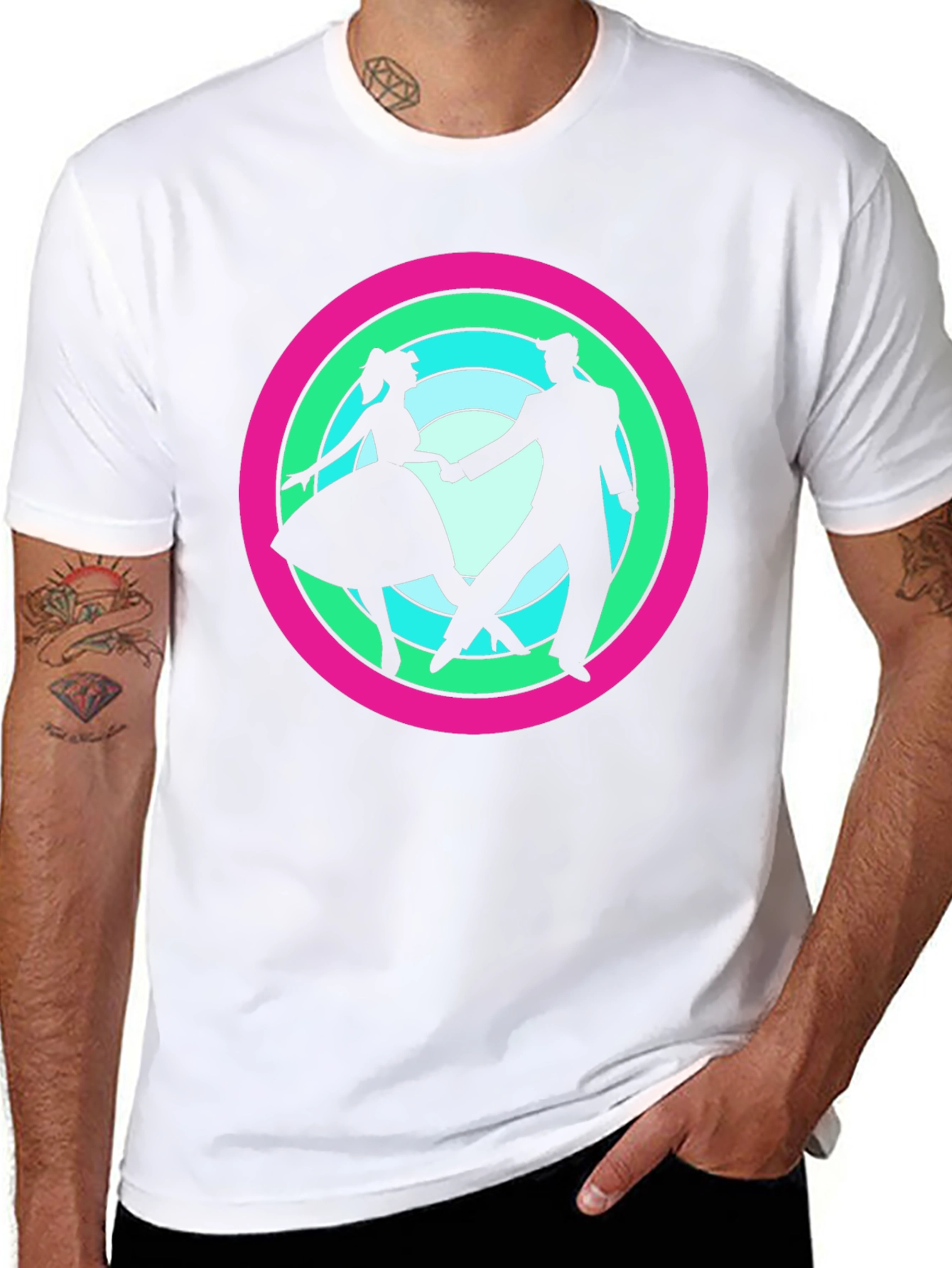 Retro Dance Couple T-Shirt