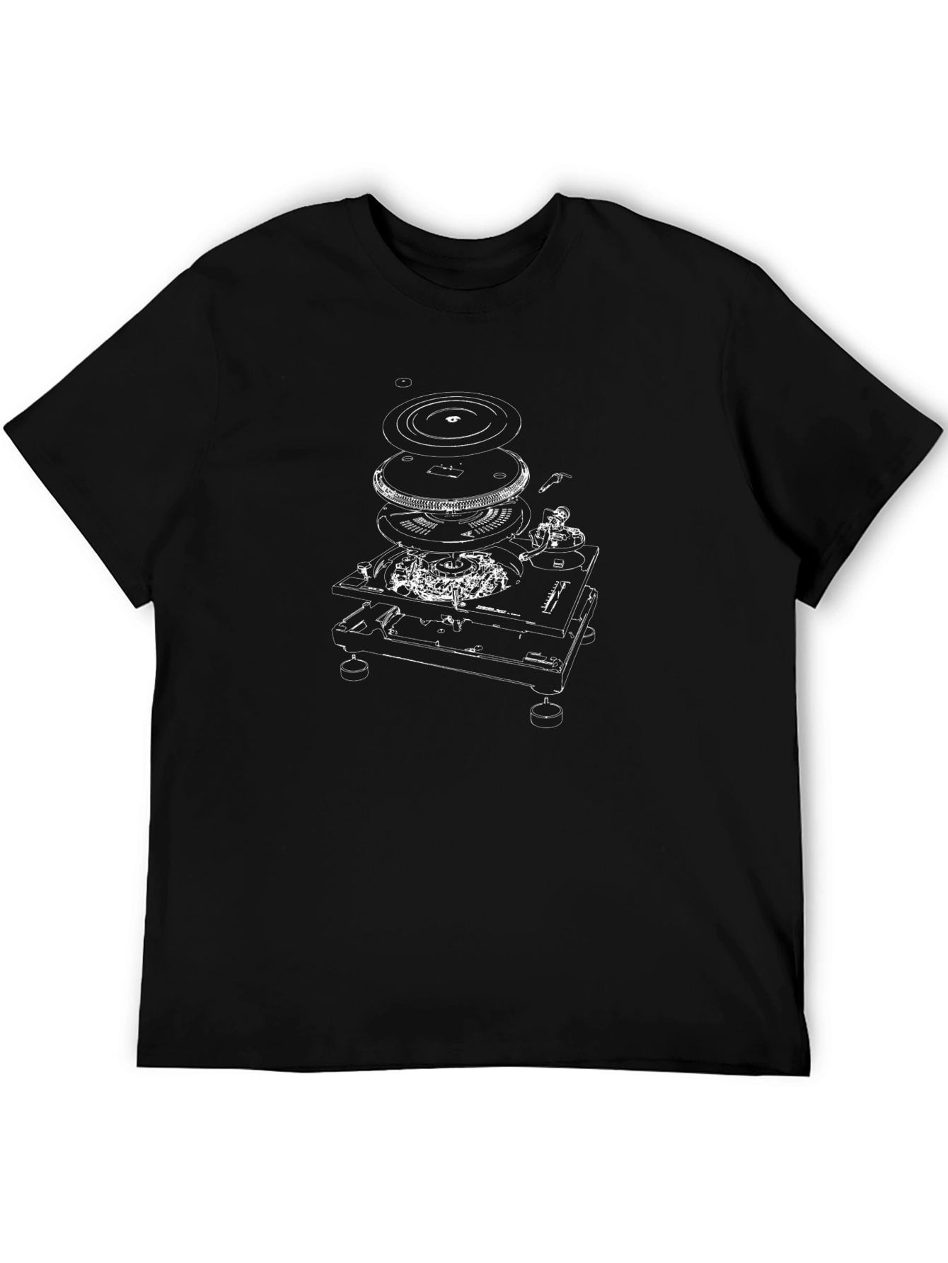 Deconstructed Turntable T-Shirt - DJ Inspired Apparel