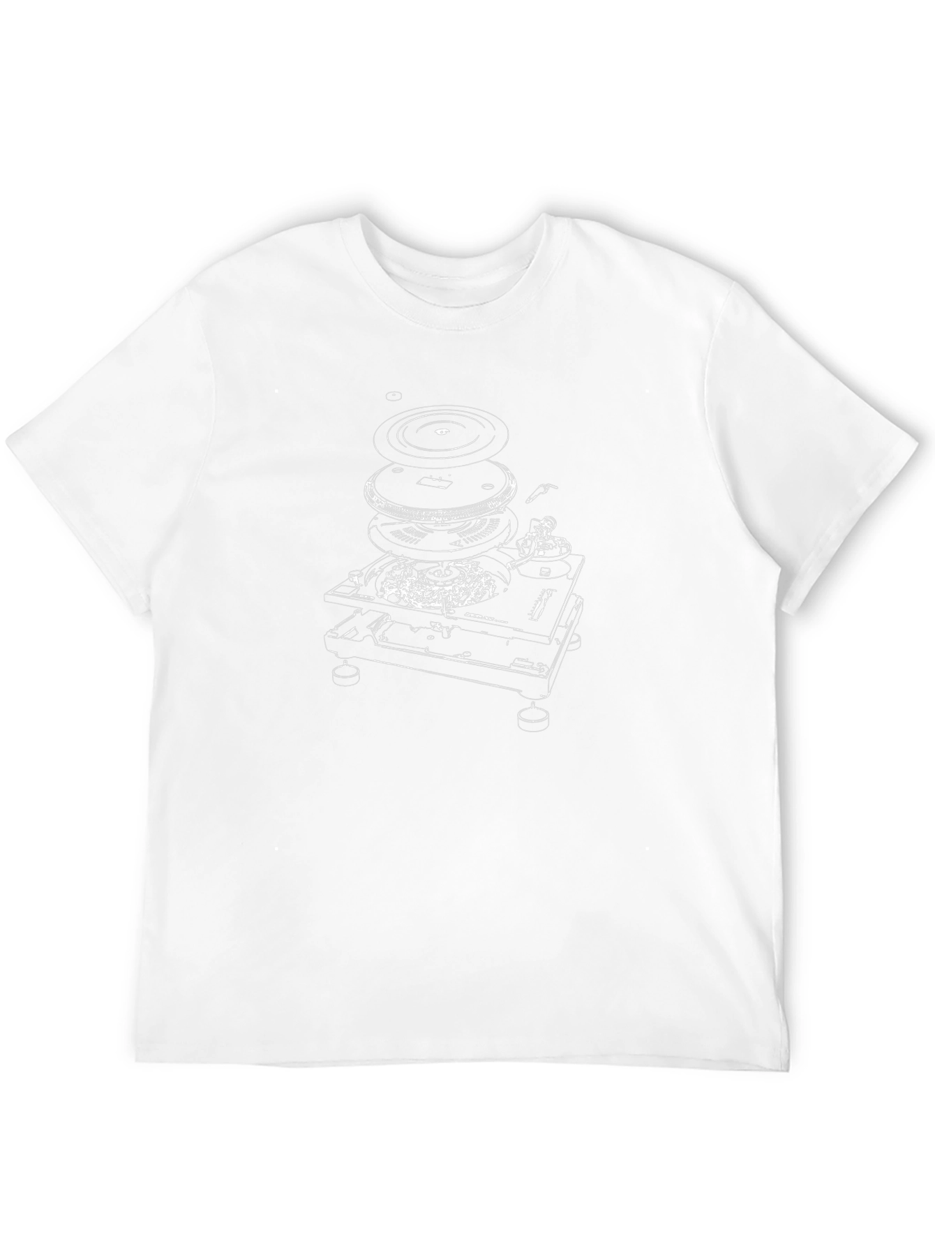 Deconstructed Turntable T-Shirt - DJ Inspired Apparel