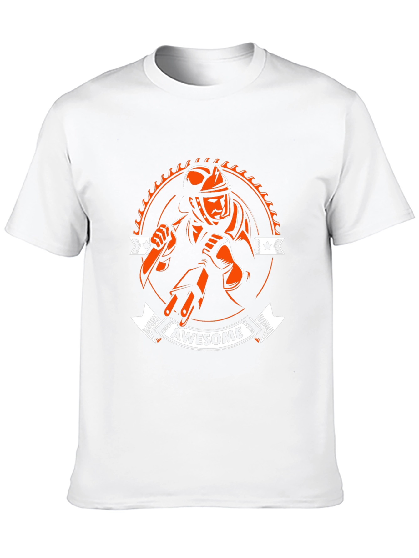 Awesome Firefighter T-Shirt - Black