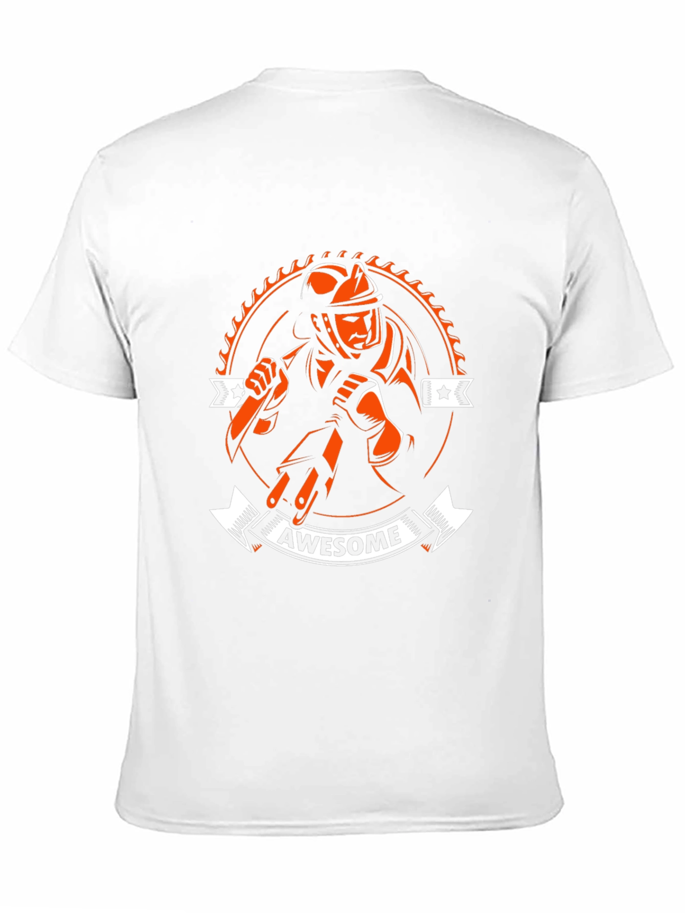 Awesome Firefighter T-Shirt - Black