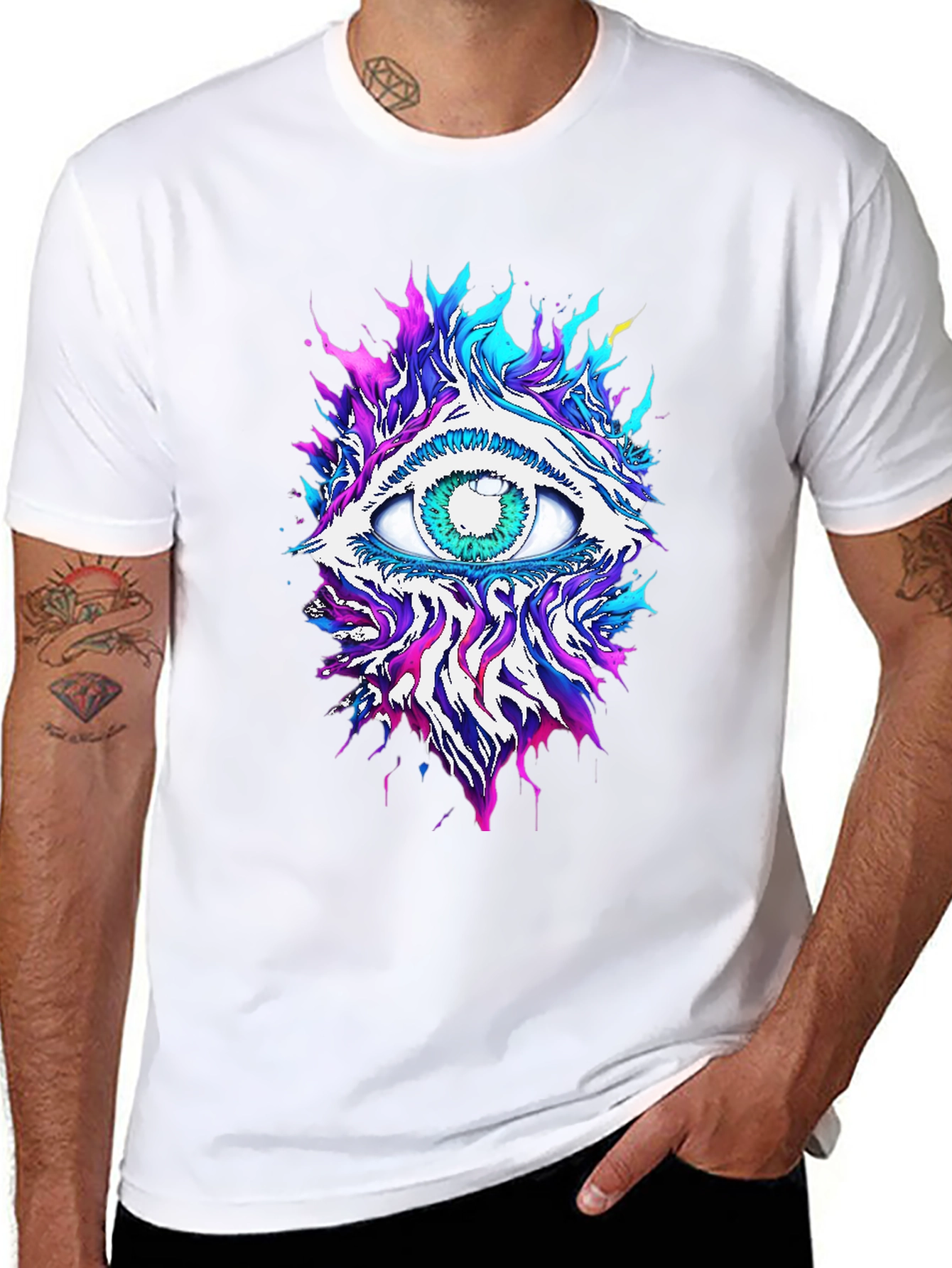 Mystic Eye Graphic Black T-Shirt