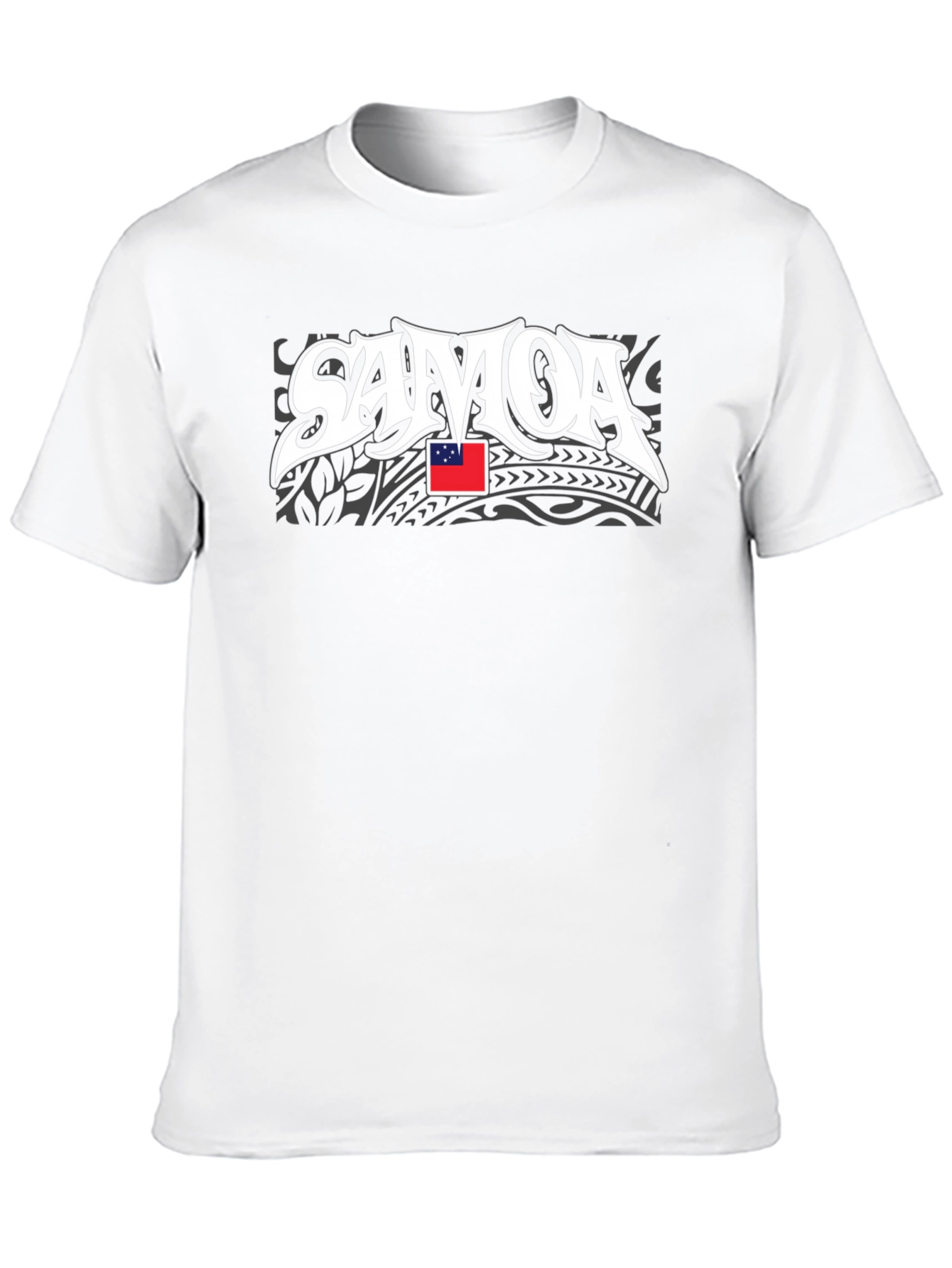 Samoa Flag Black T-Shirt