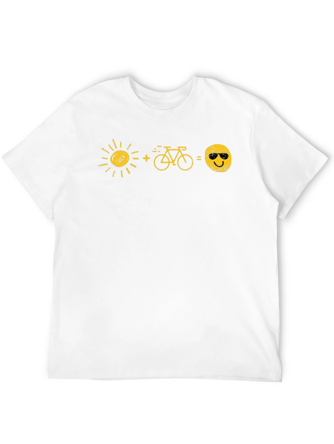 Sun+Bike=Happy Face Graphic T-Shirt