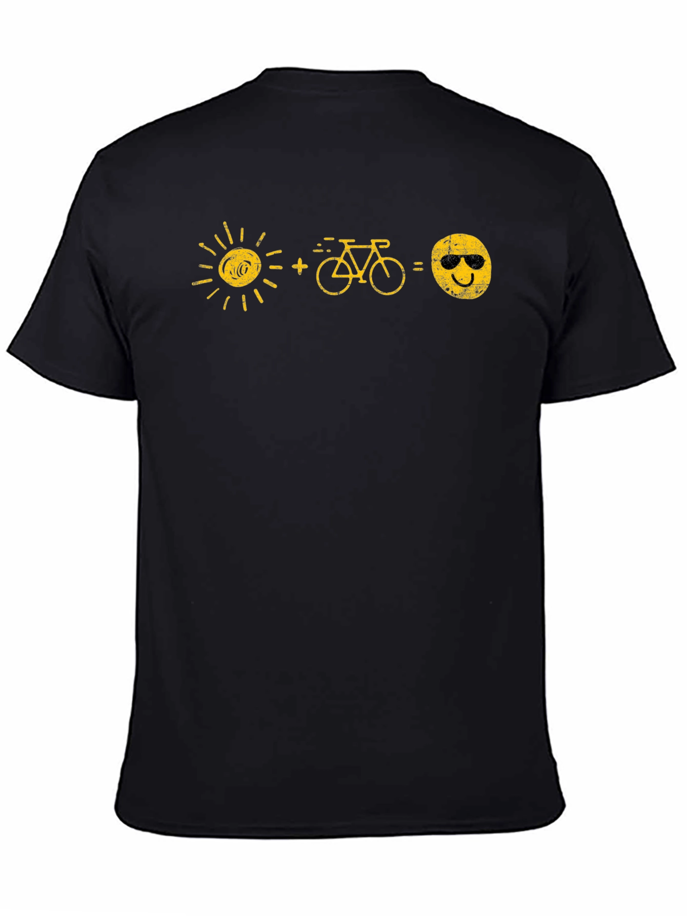 Sun+Bike=Happy Face Graphic T-Shirt