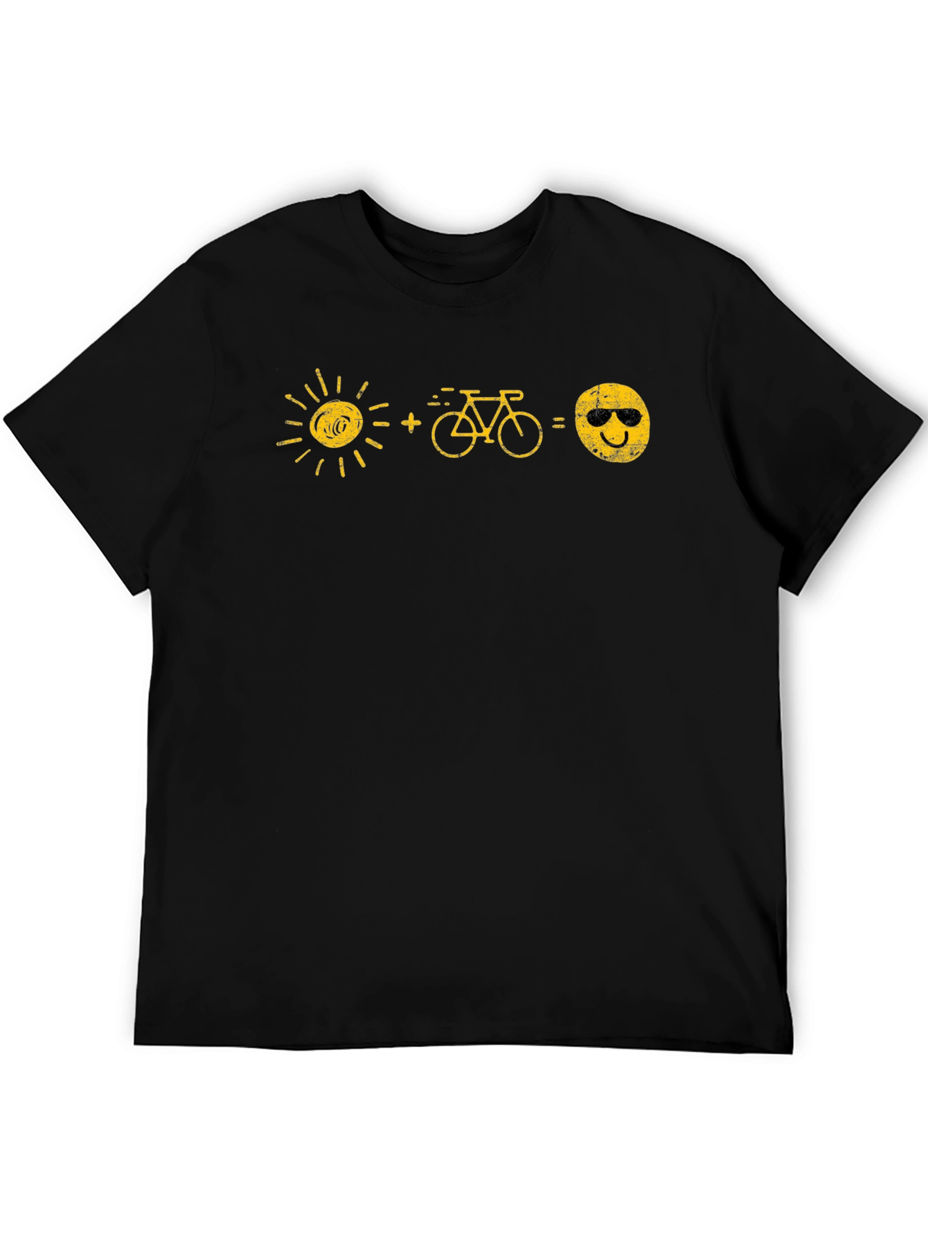 Sun+Bike=Happy Face Graphic T-Shirt