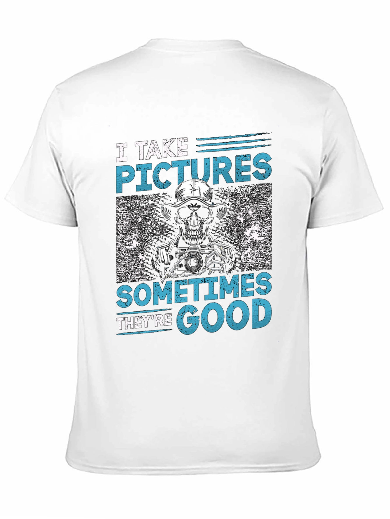 Funny Photographer Skeleton Graphic T-Shirt