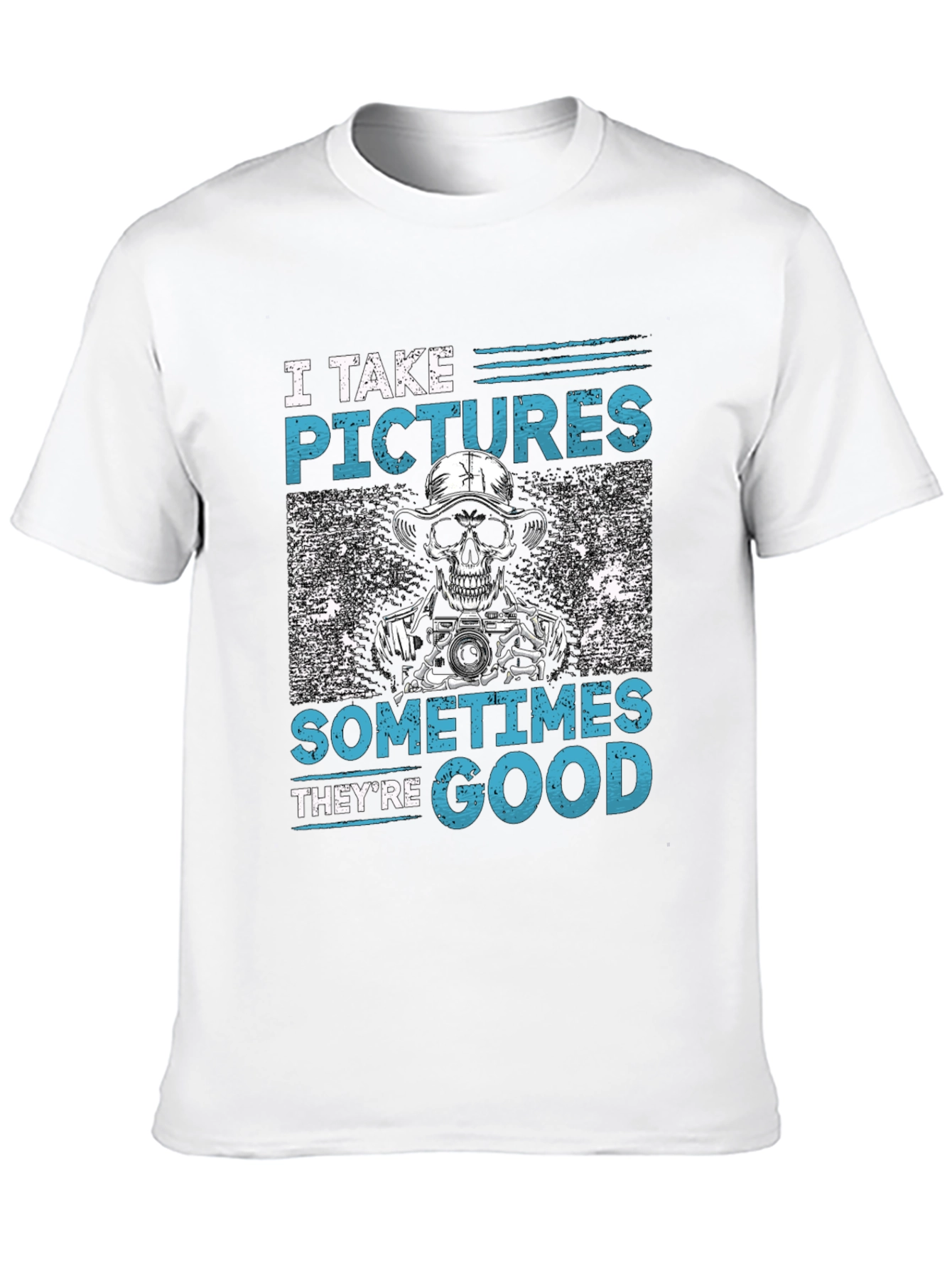 Funny Photographer Skeleton Graphic T-Shirt