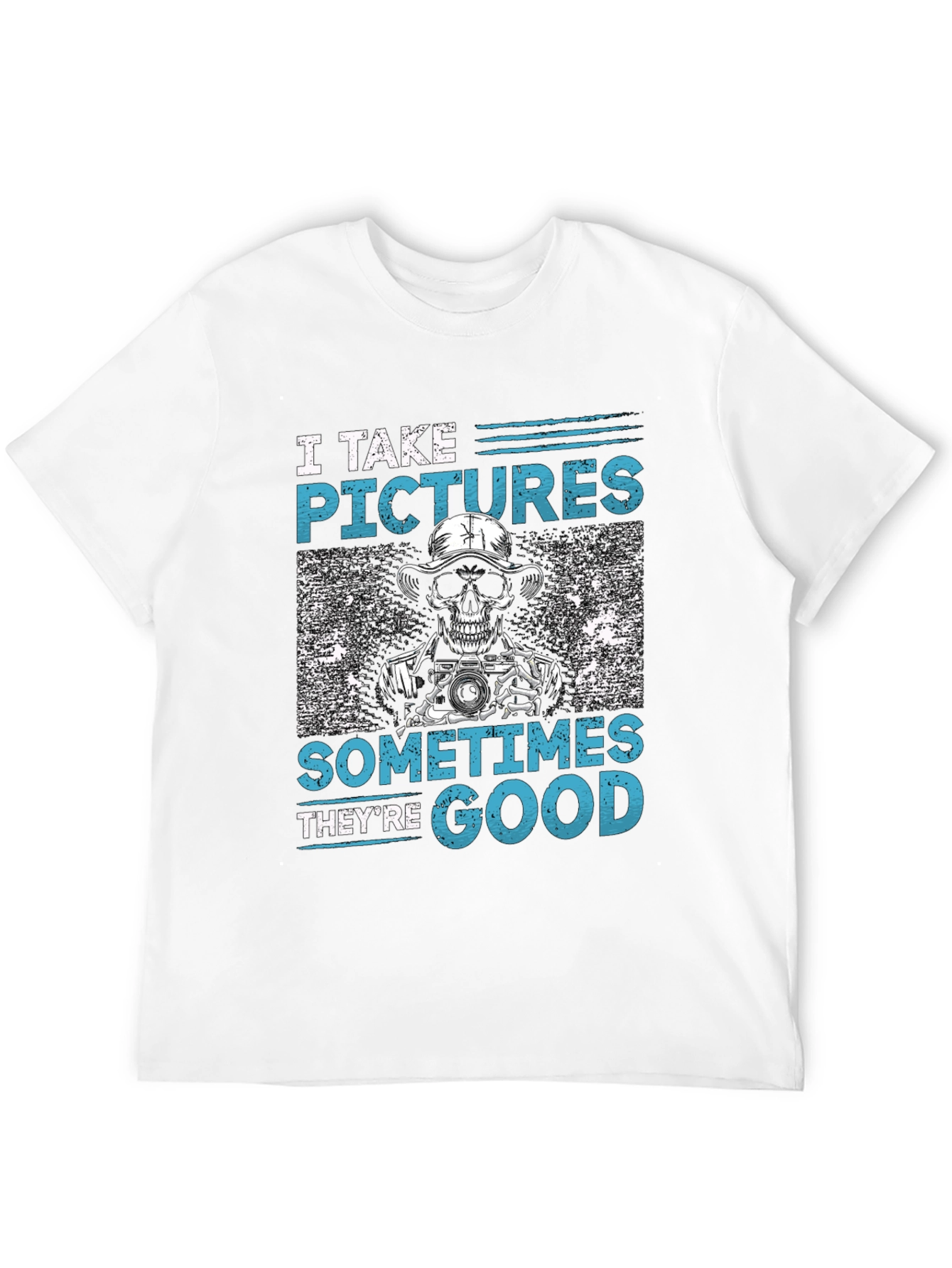 Funny Photographer Skeleton Graphic T-Shirt