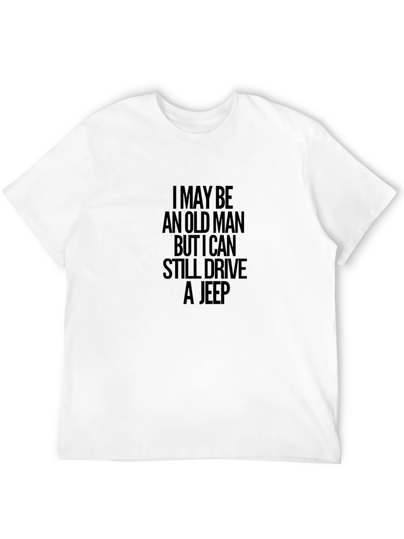 Old Man Jeep Driver Graphic T-Shirt