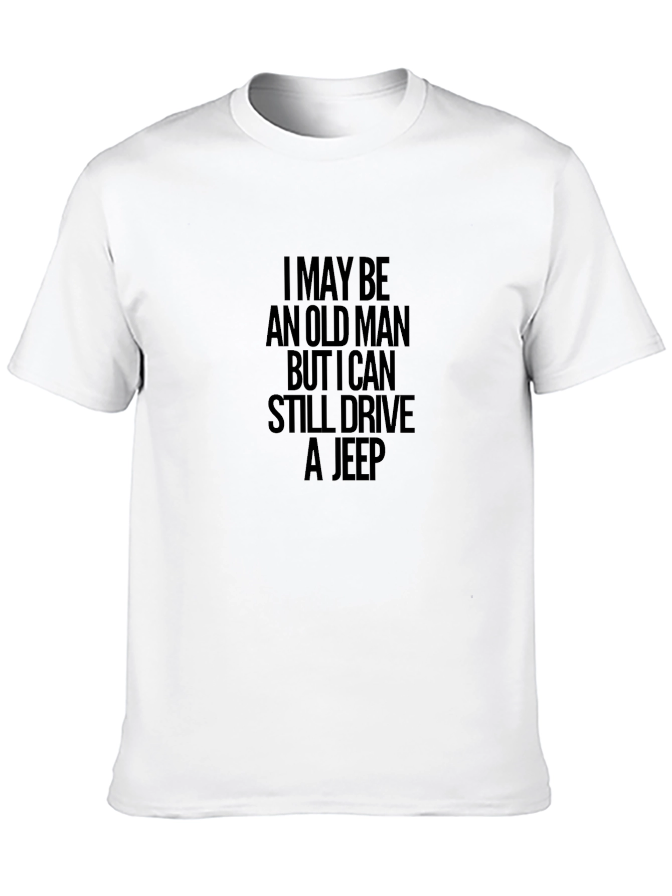 Old Man Jeep Driver Graphic T-Shirt