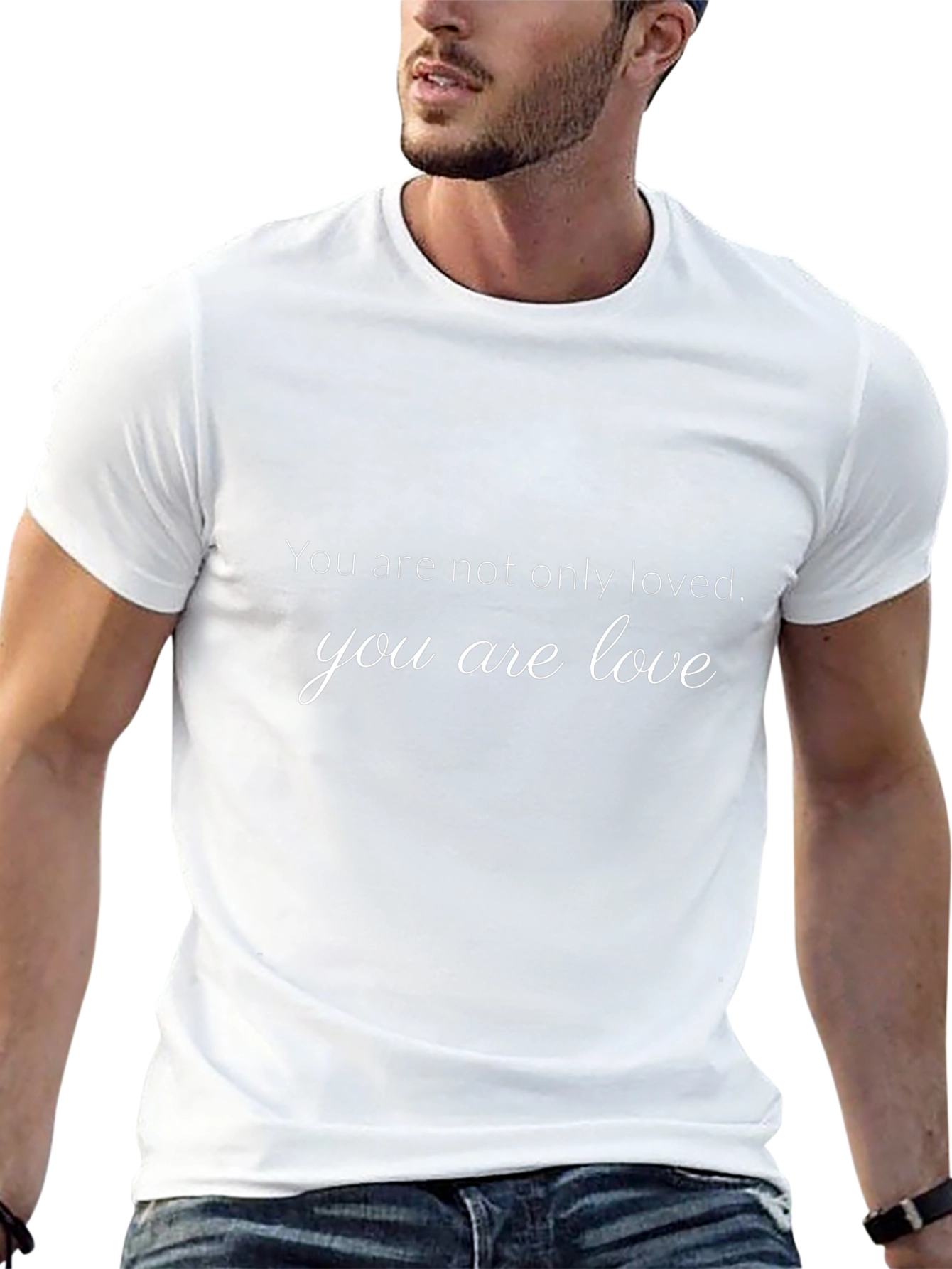 You Are Love Graphic Tee - Black