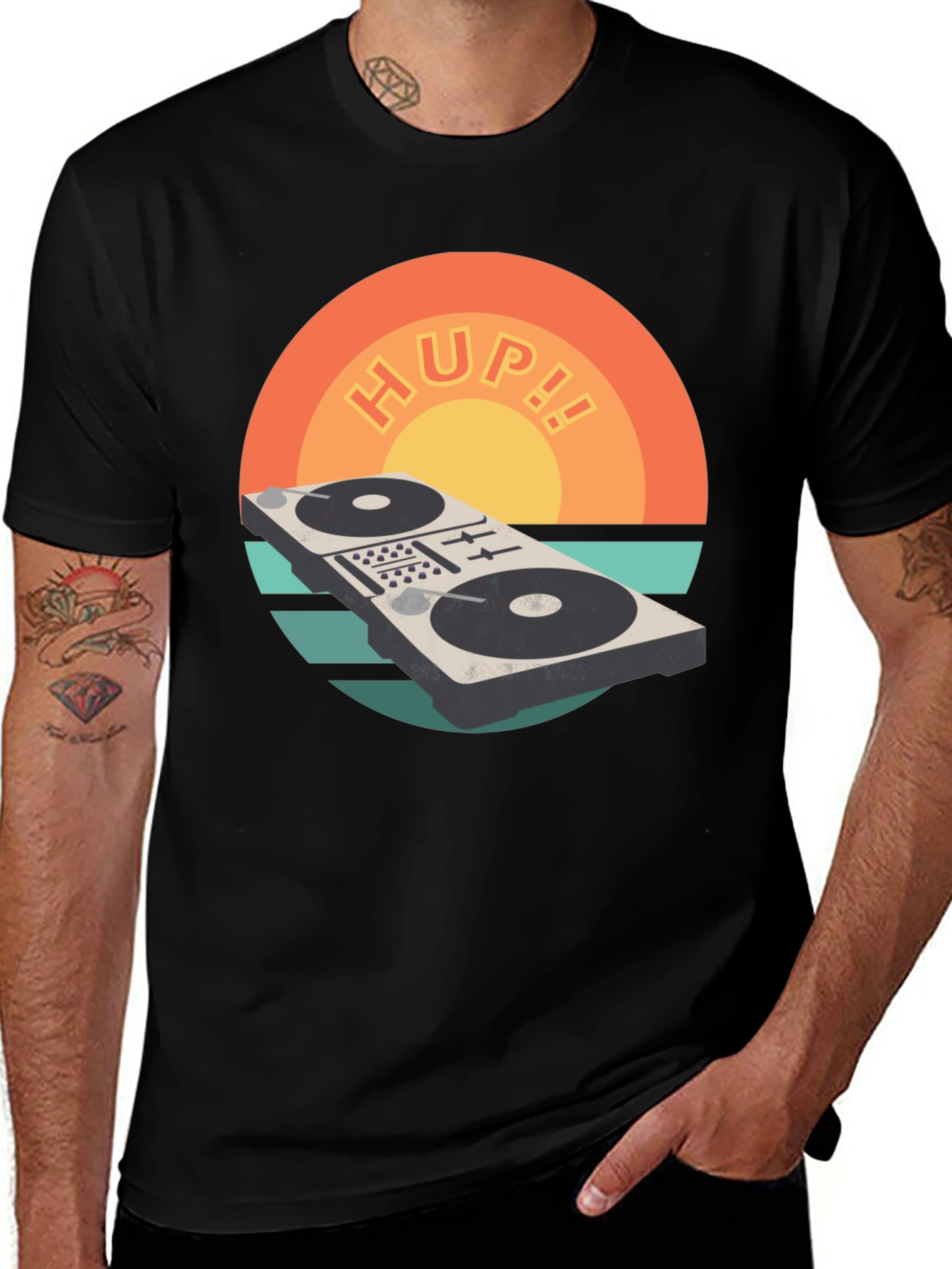 Retro DJ Mixer T-Shirt - HUP!! Graphic Tee