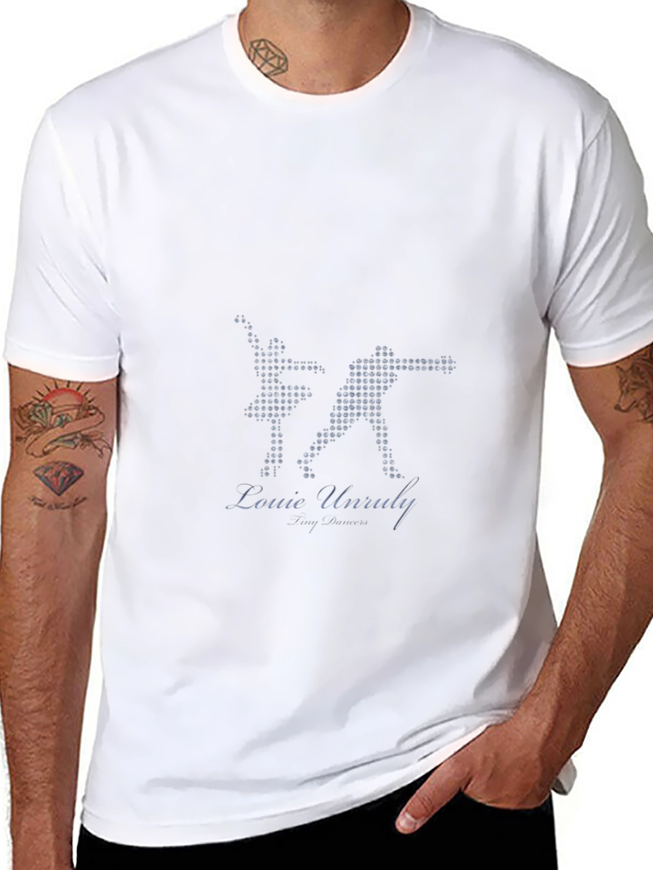 Louie Unruly Dance Graphic Black T-Shirt