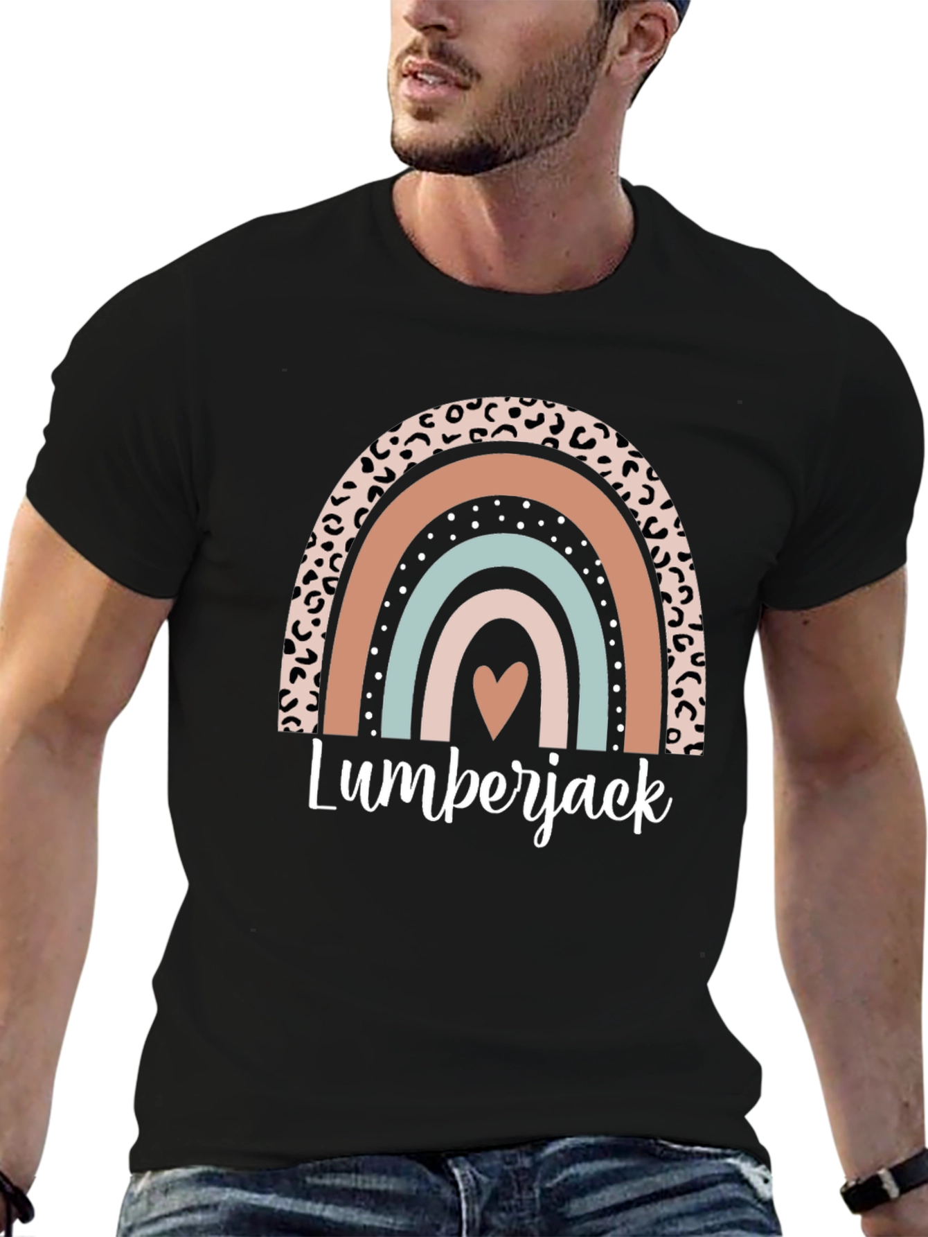 Lumberjack Rainbow Heart T-Shirt