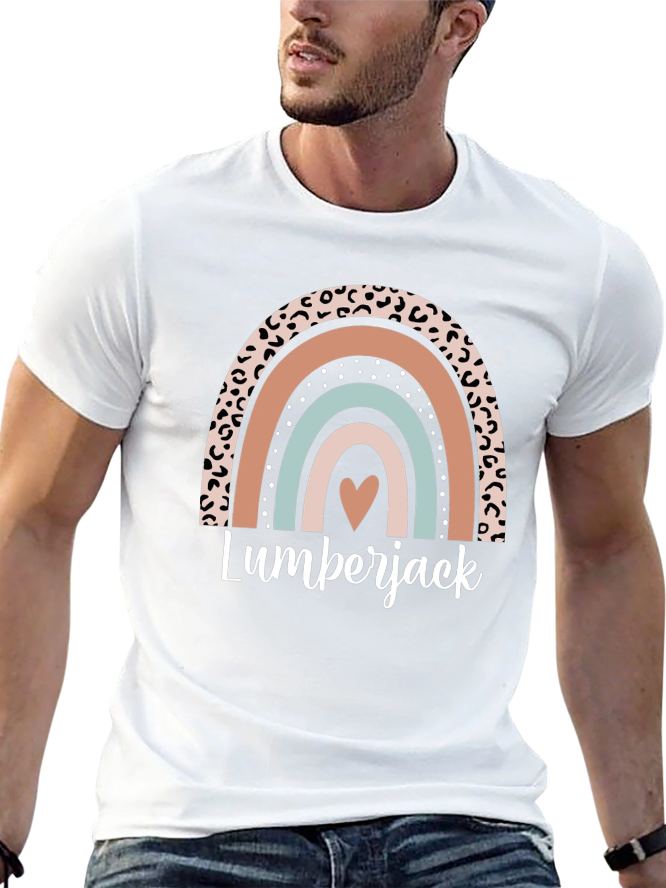 Lumberjack Rainbow Heart T-Shirt