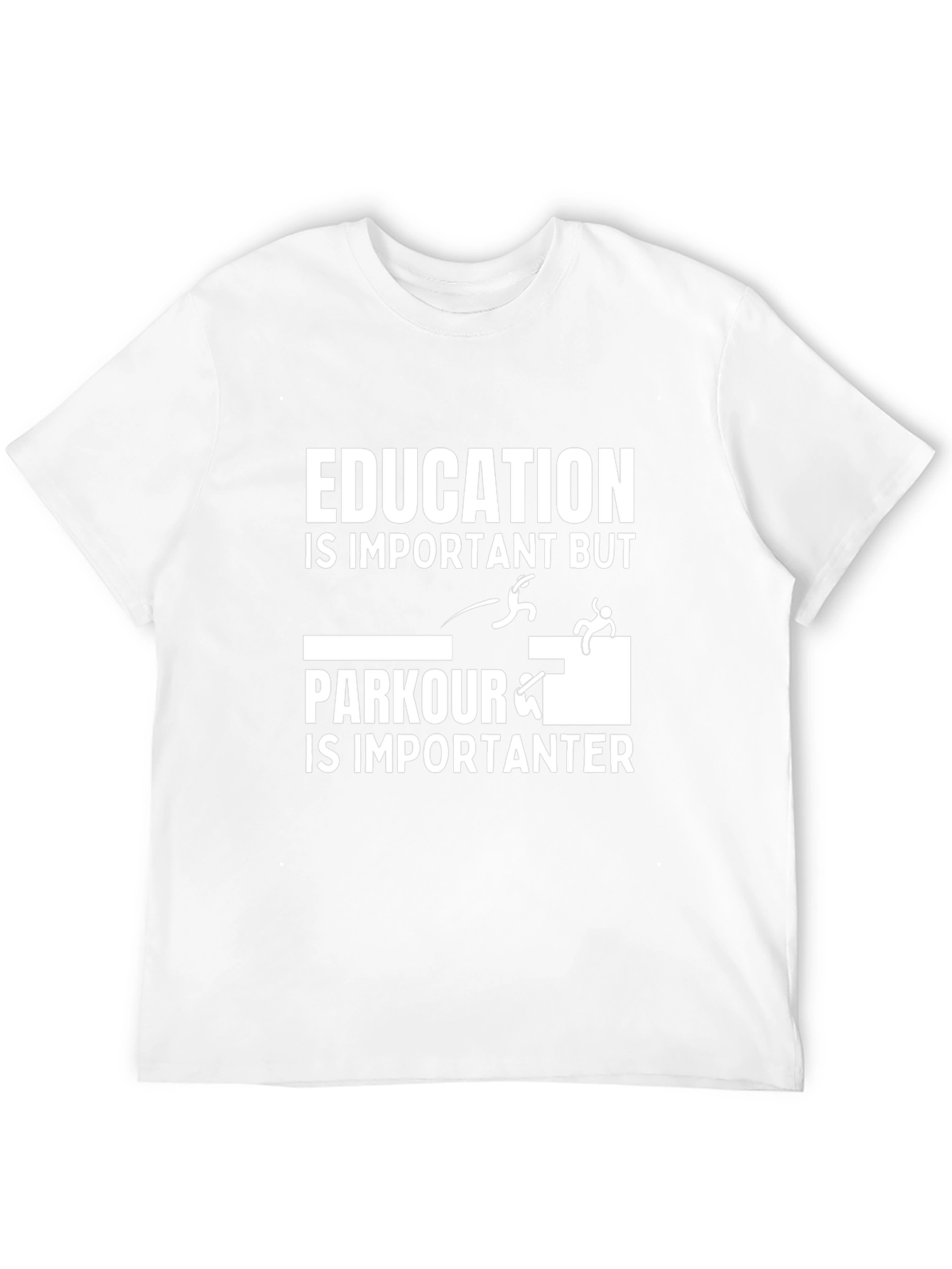 Education vs Parkour Graphic Tee