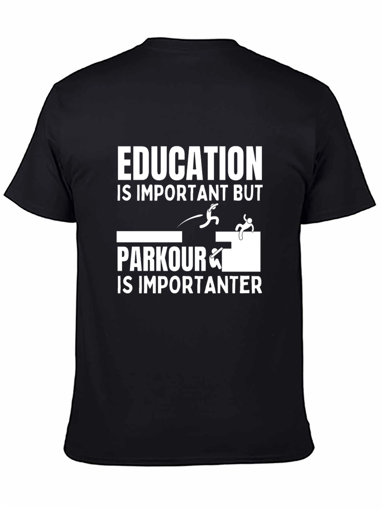 Education vs Parkour Graphic Tee