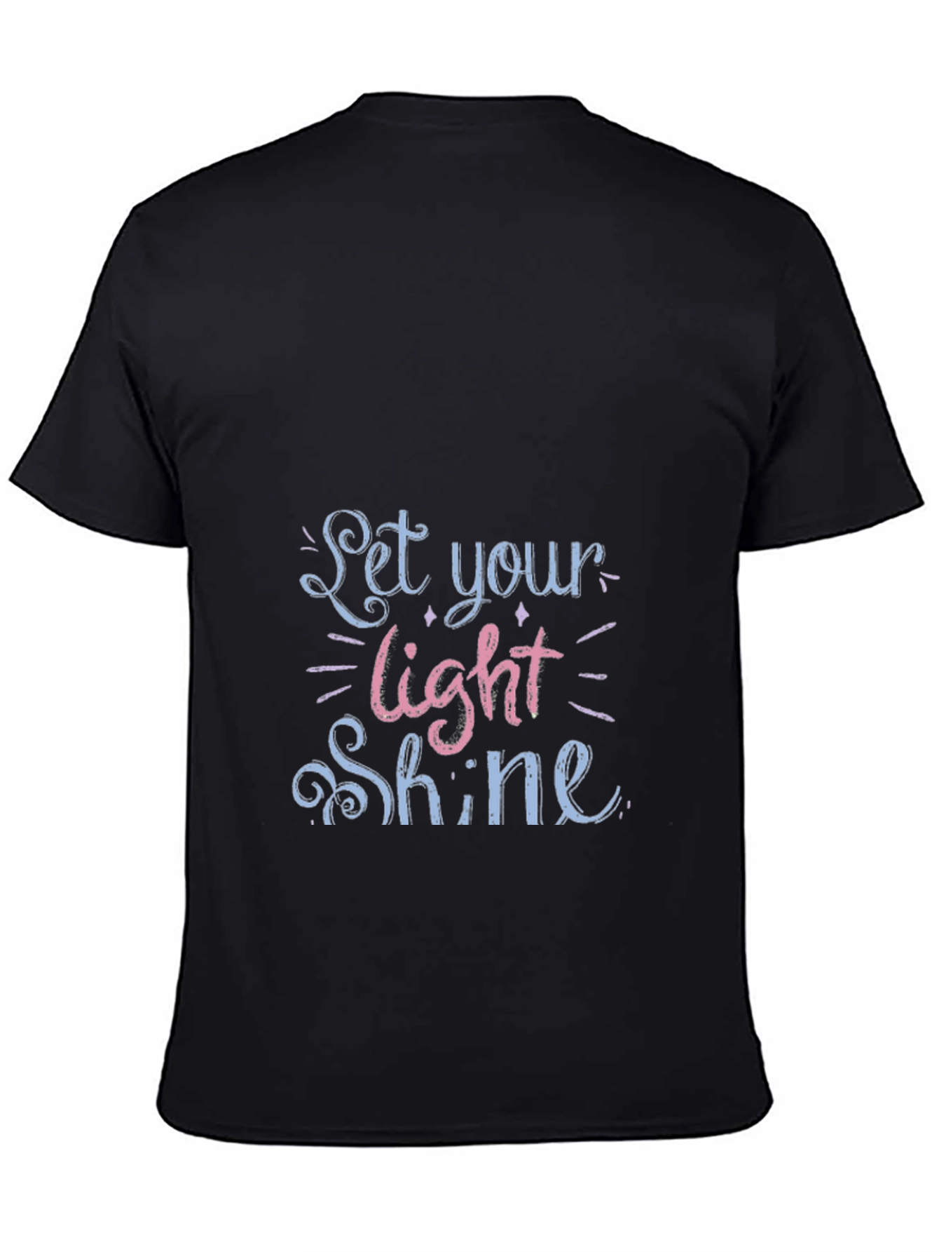 Let Your Light Shine Black Graphic Tee
