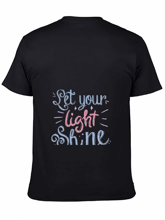 Let Your Light Shine Black Graphic Tee