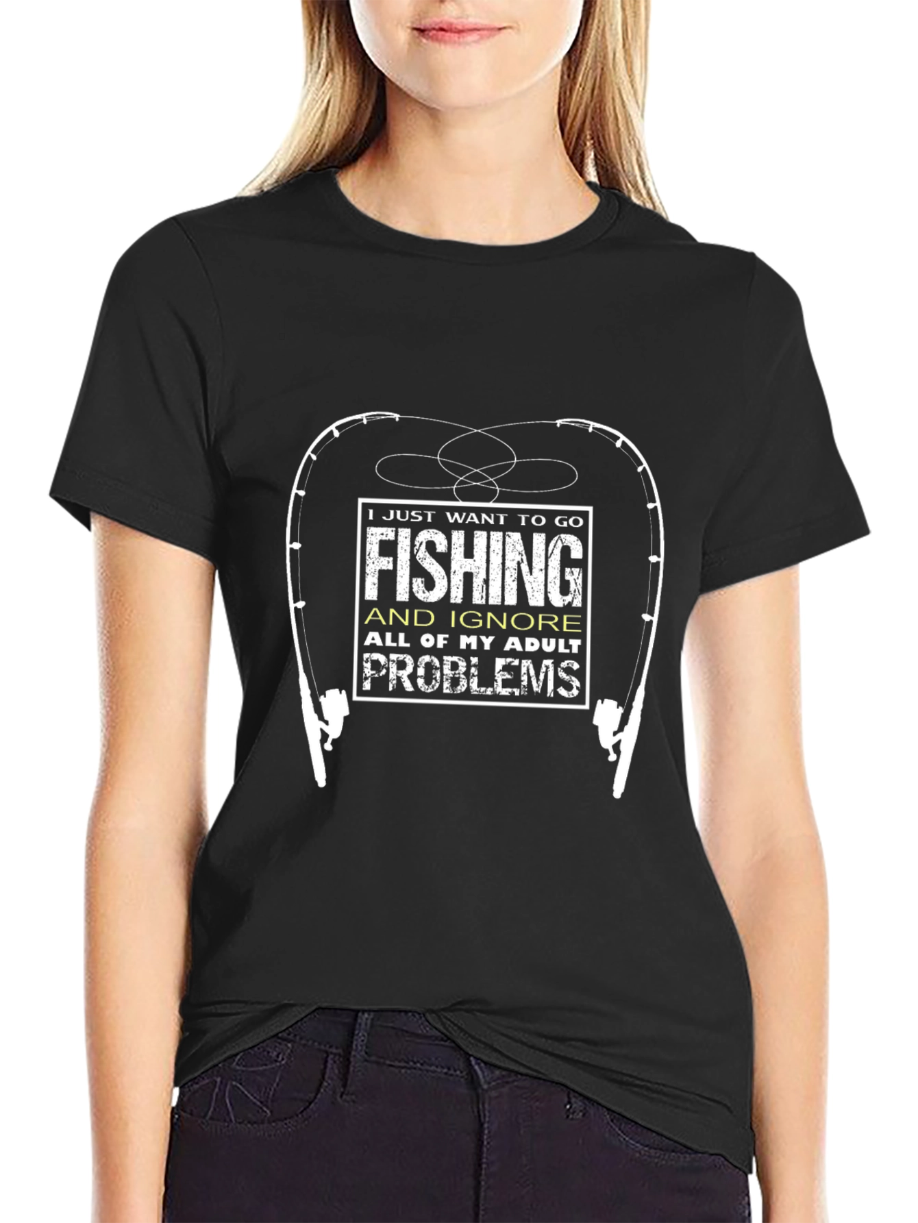 Fishing T-Shirt: Adult Problems Tee