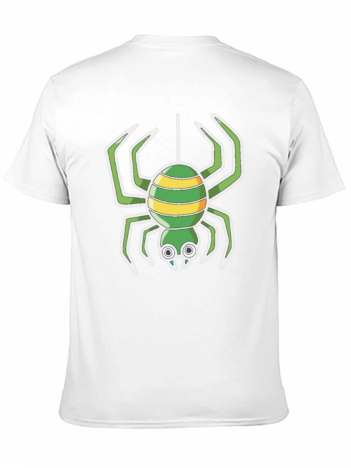 Cartoon Spider Graphic T-Shirt - Black