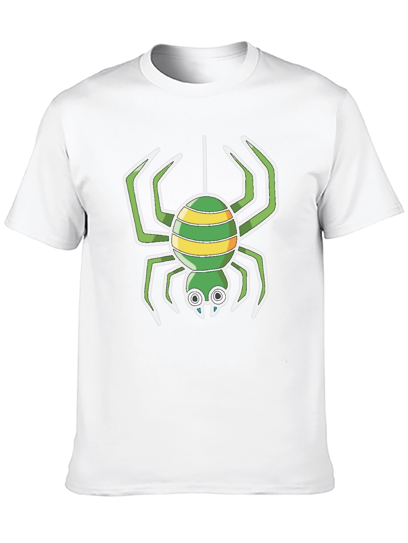 Cartoon Spider Graphic T-Shirt - Black