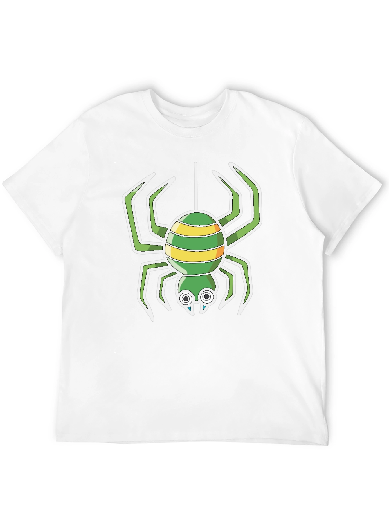 Cartoon Spider Graphic T-Shirt - Black