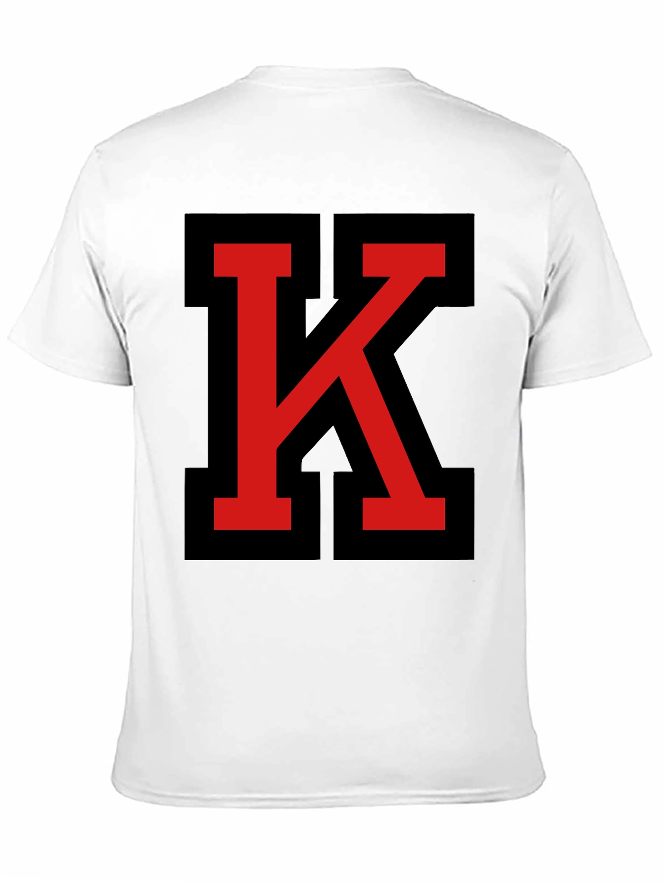 Bold Initial K Graphic Tee - Black