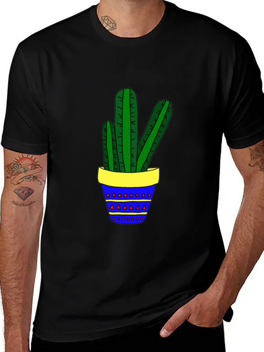 Cactus Graphic Tee - Fun Plant Lover Shirt