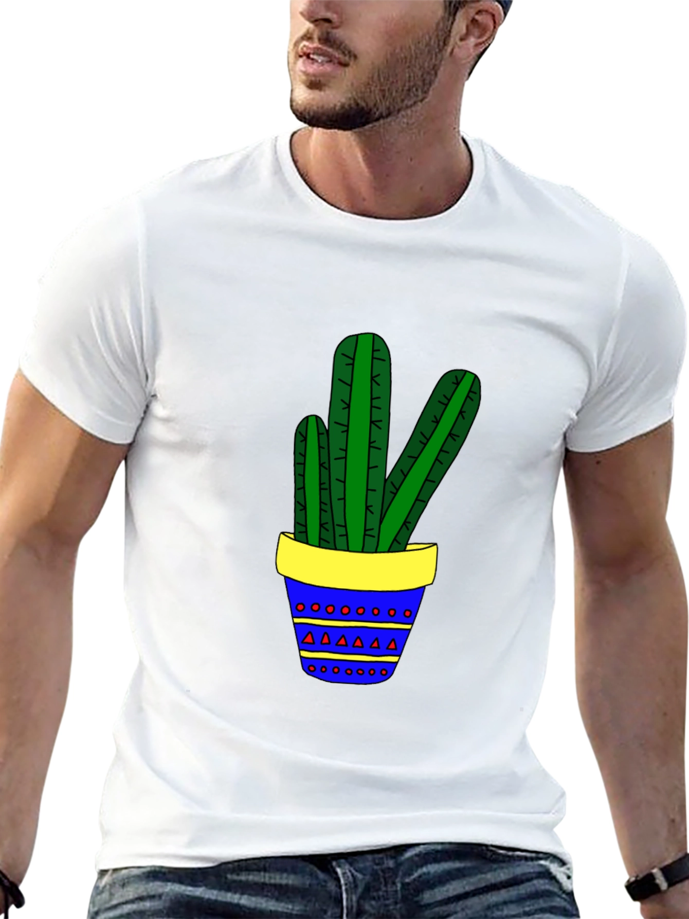 Cactus Graphic Tee - Fun Plant Lover Shirt