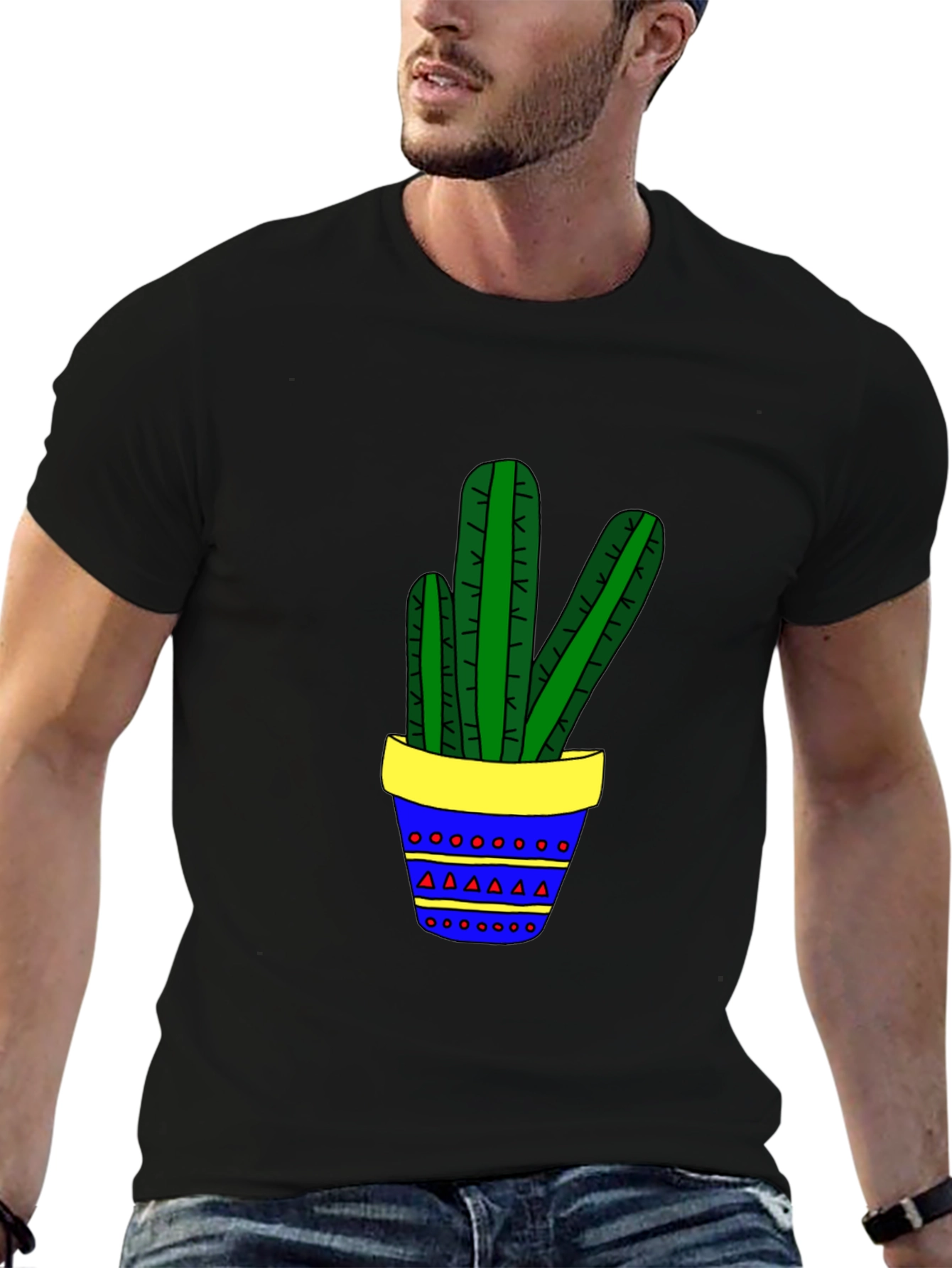 Cactus Graphic Tee - Fun Plant Lover Shirt
