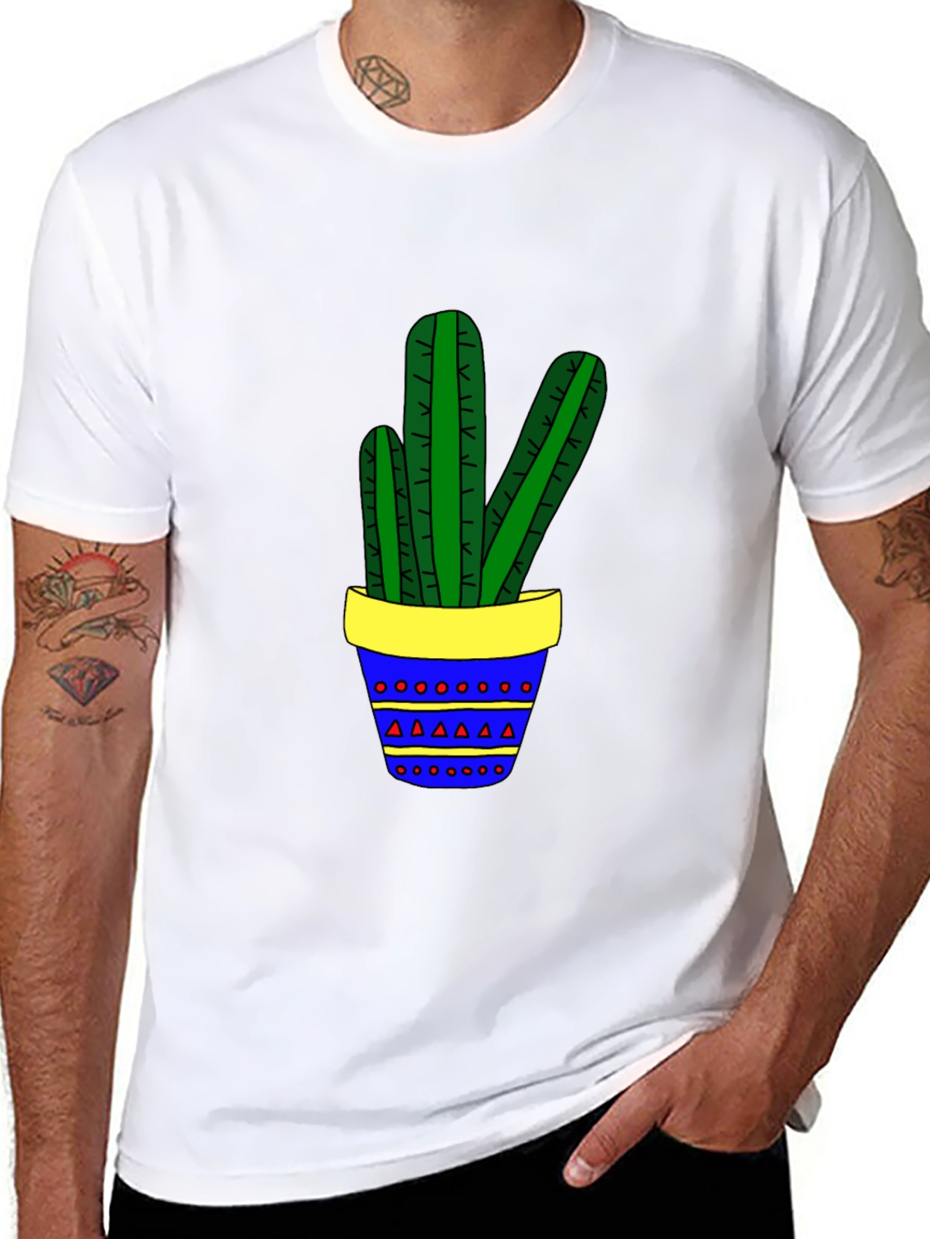 Cactus Graphic Tee - Fun Plant Lover Shirt