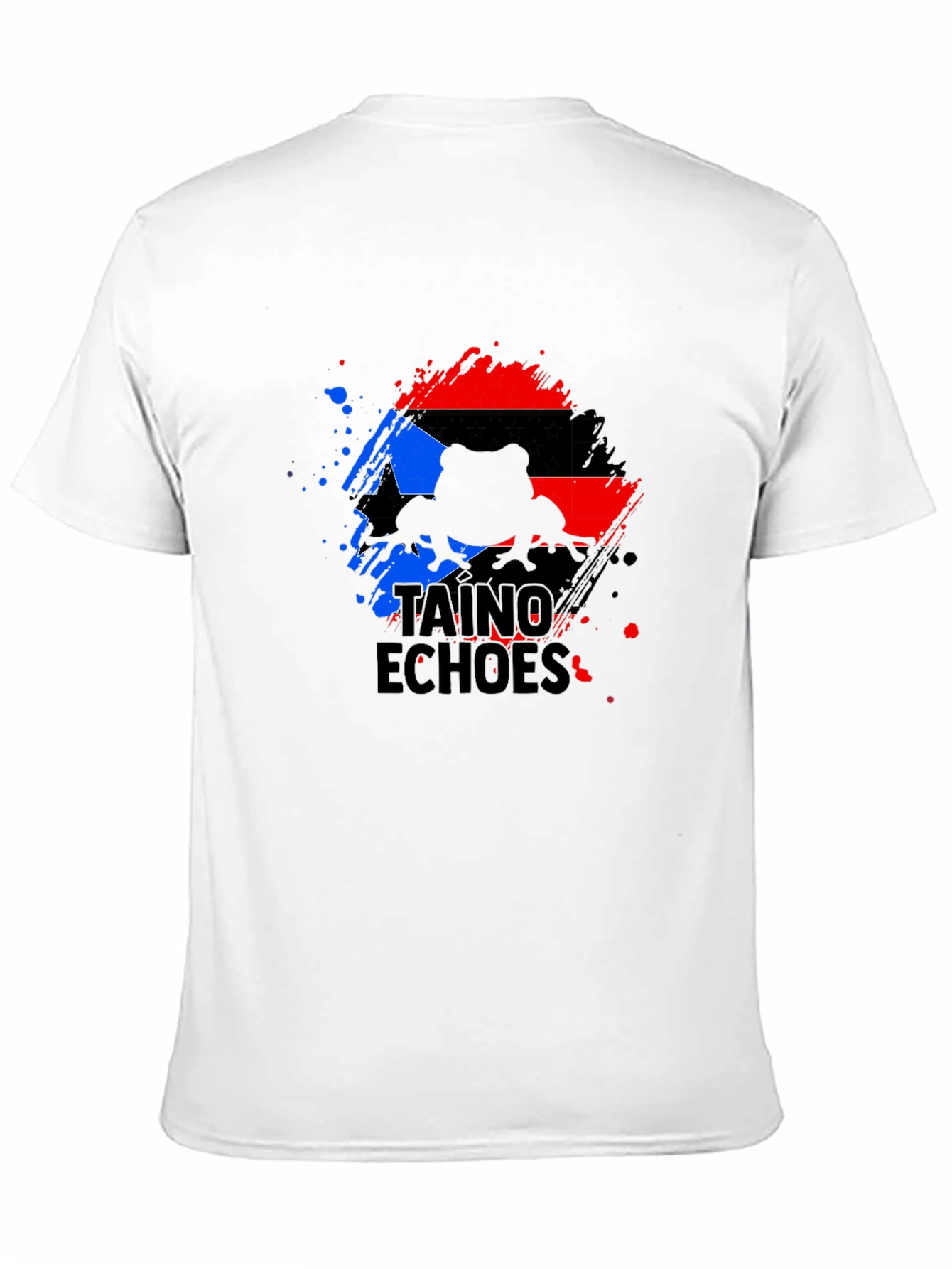 Taino Echoes Puerto Rico Flag Coqui T-Shirt