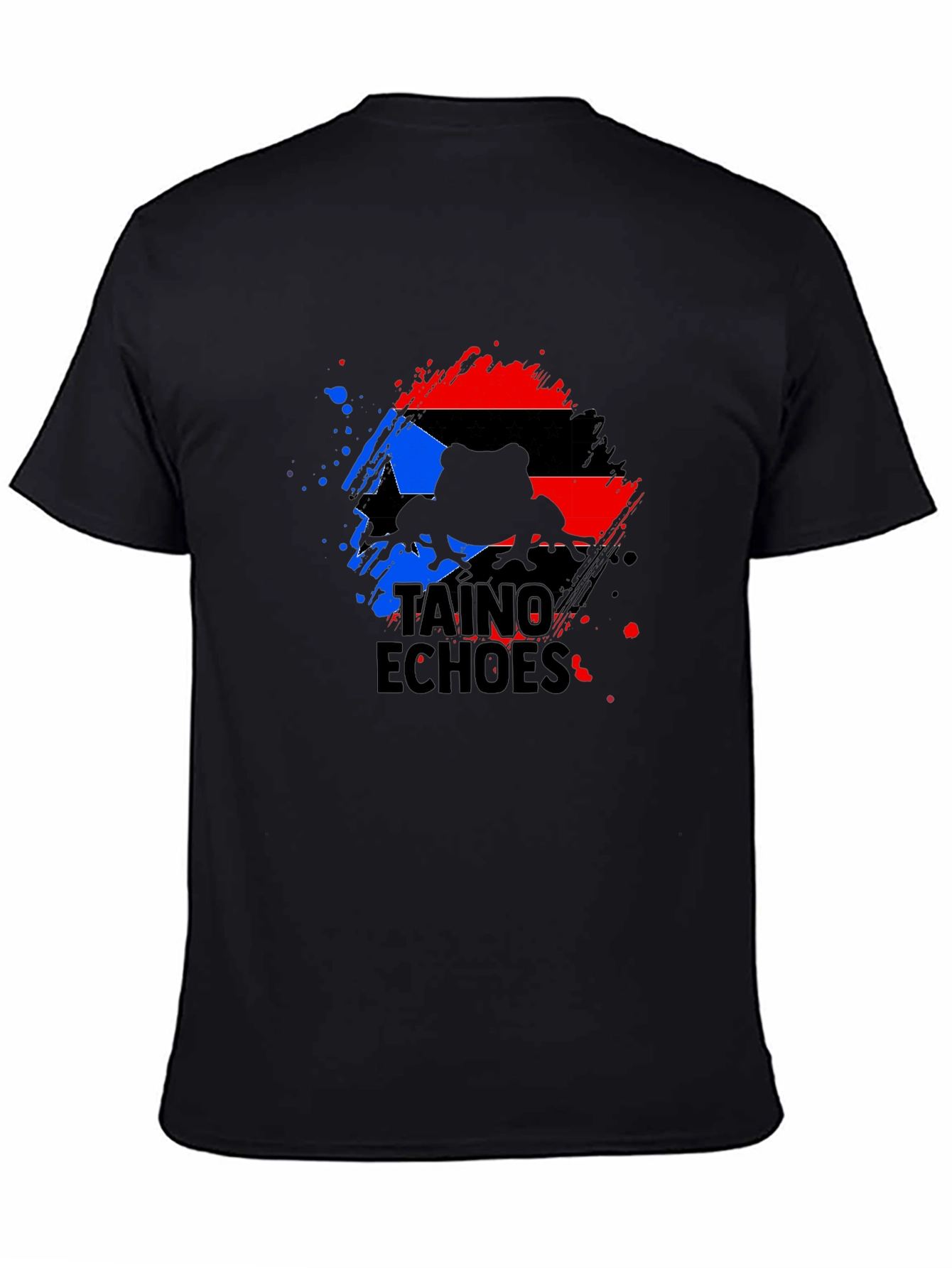 Taino Echoes Puerto Rico Flag Coqui T-Shirt