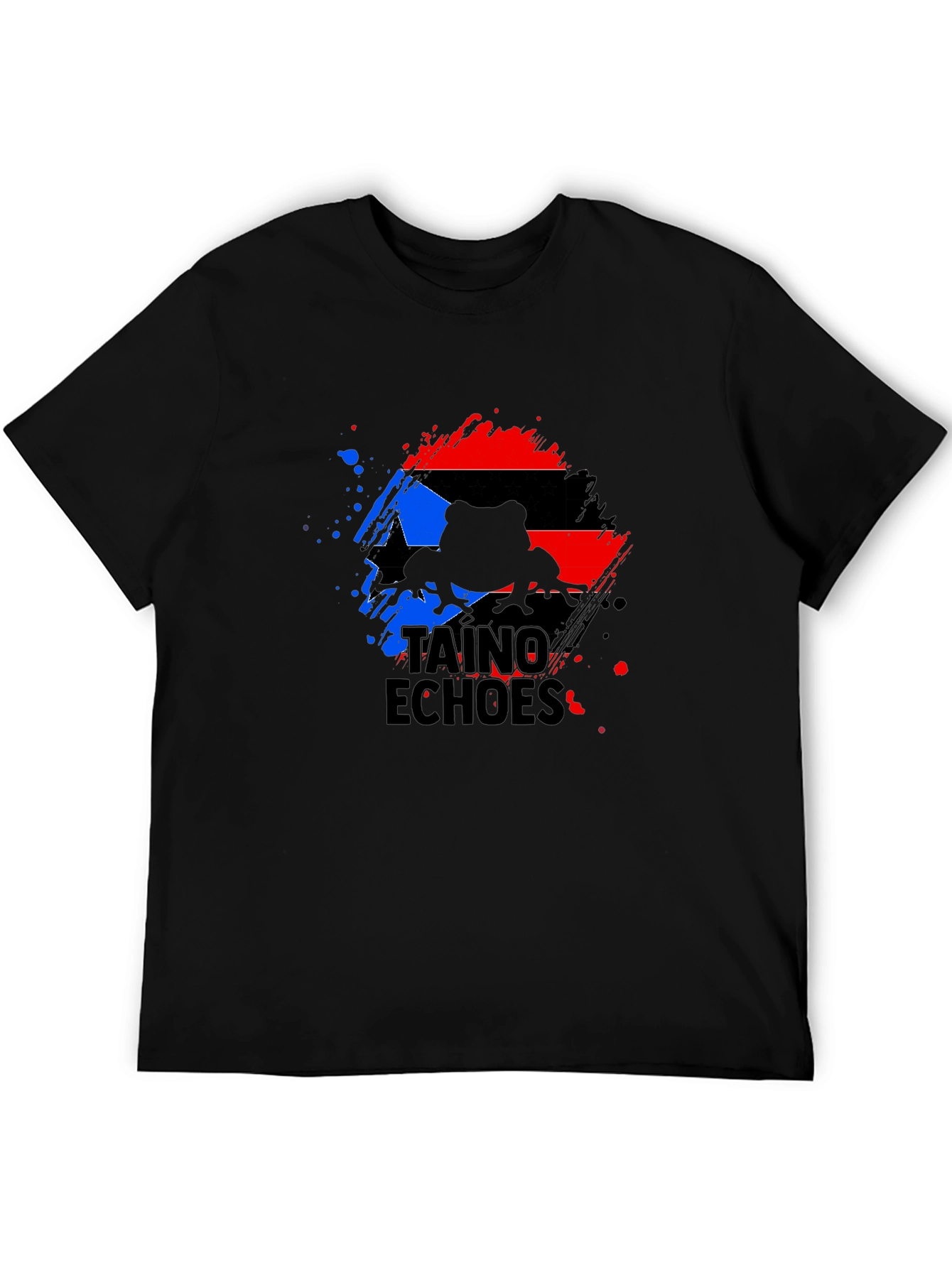 Taino Echoes Puerto Rico Flag Coqui T-Shirt