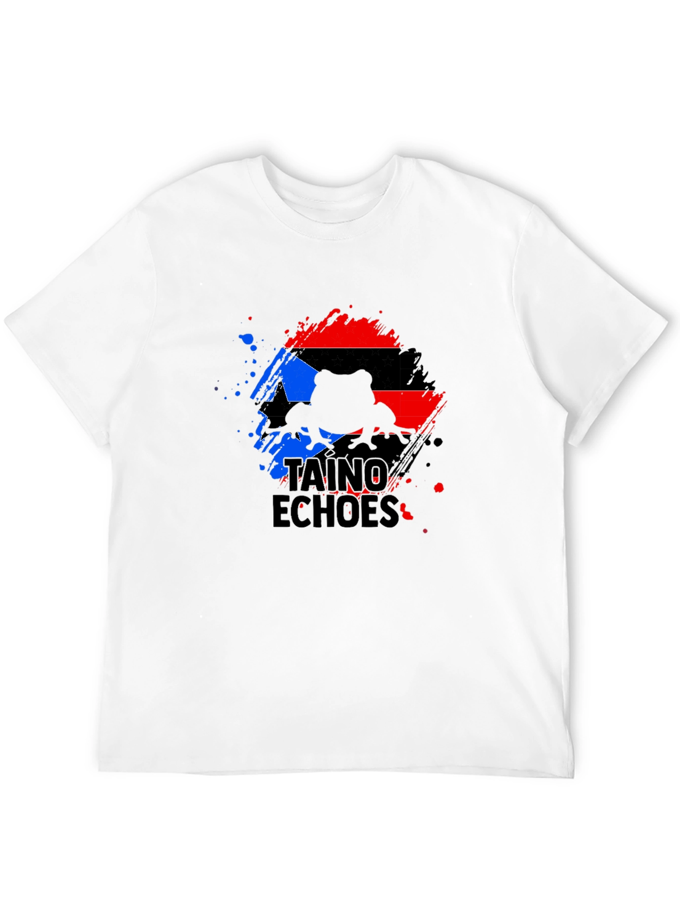 Taino Echoes Puerto Rico Flag Coqui T-Shirt