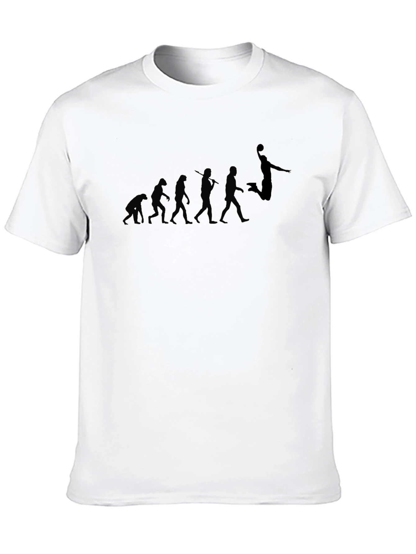 Evolution of Basketball Black T-Shirt