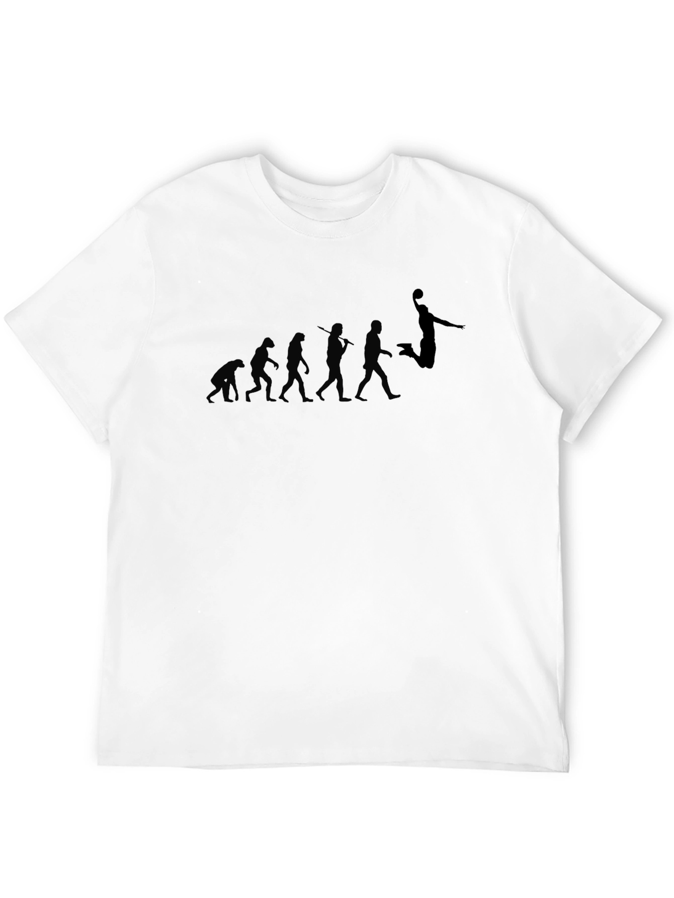 Evolution of Basketball Black T-Shirt