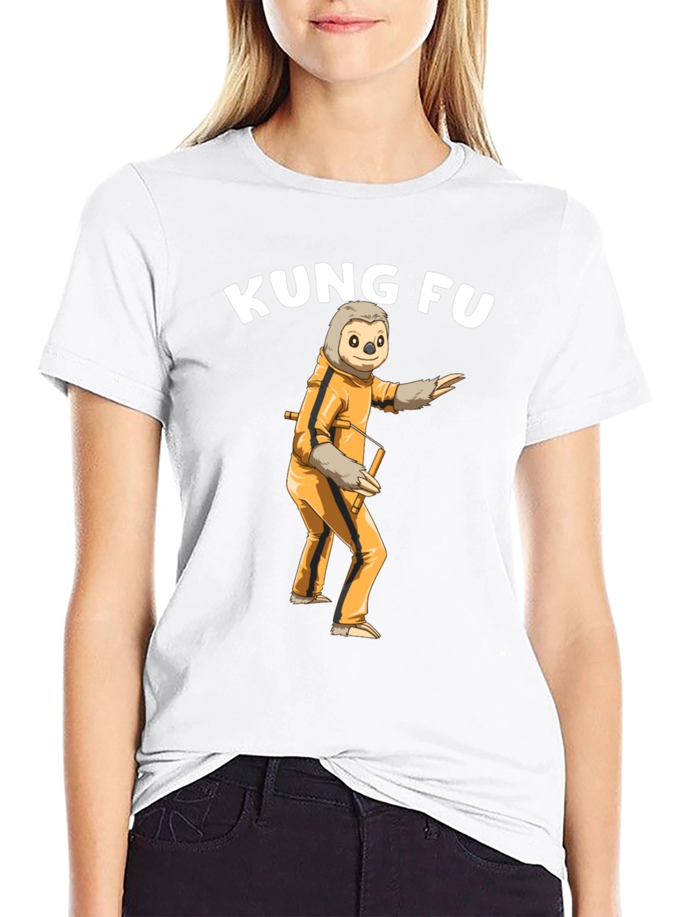 Kung Fu Sloth T-Shirt - Martial Arts Funny Tee