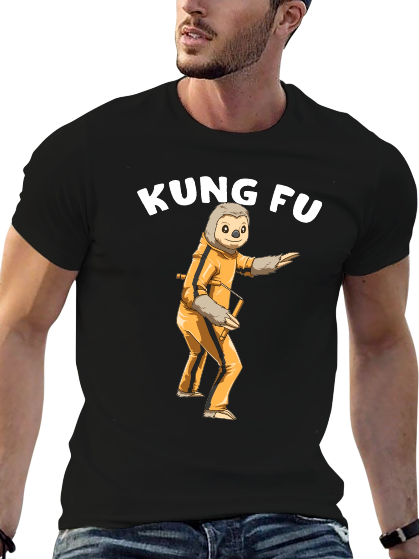 Kung Fu Sloth T-Shirt - Martial Arts Funny Tee