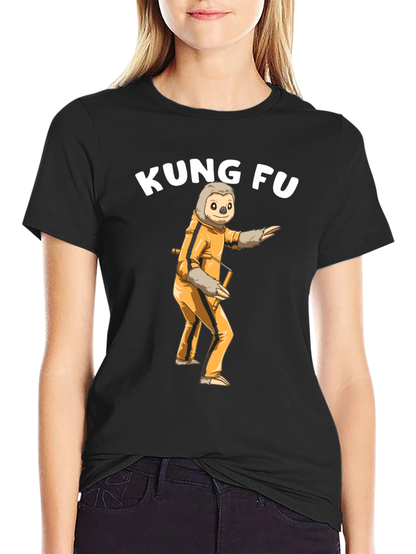 Kung Fu Sloth T-Shirt - Martial Arts Funny Tee
