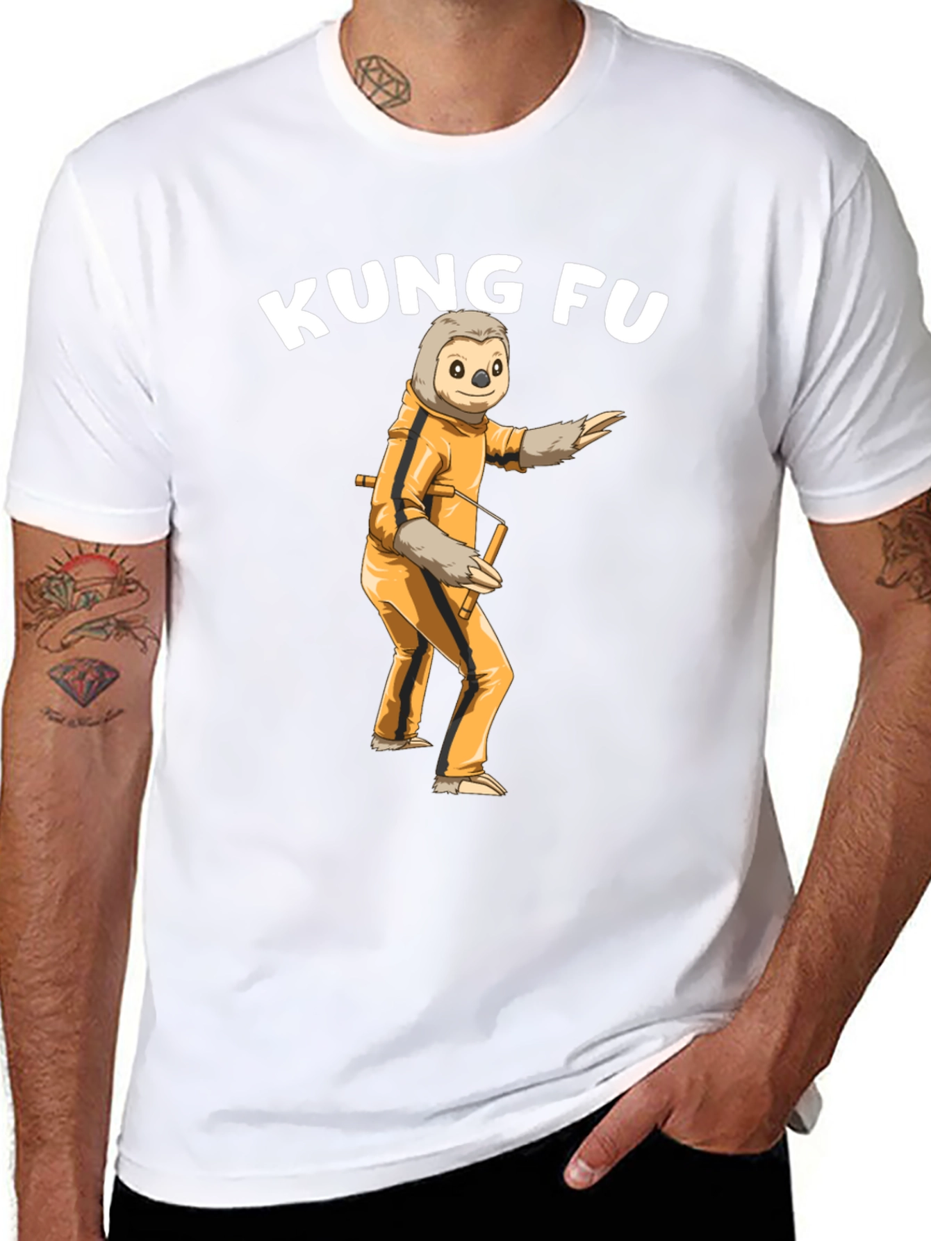 Kung Fu Sloth T-Shirt - Martial Arts Funny Tee