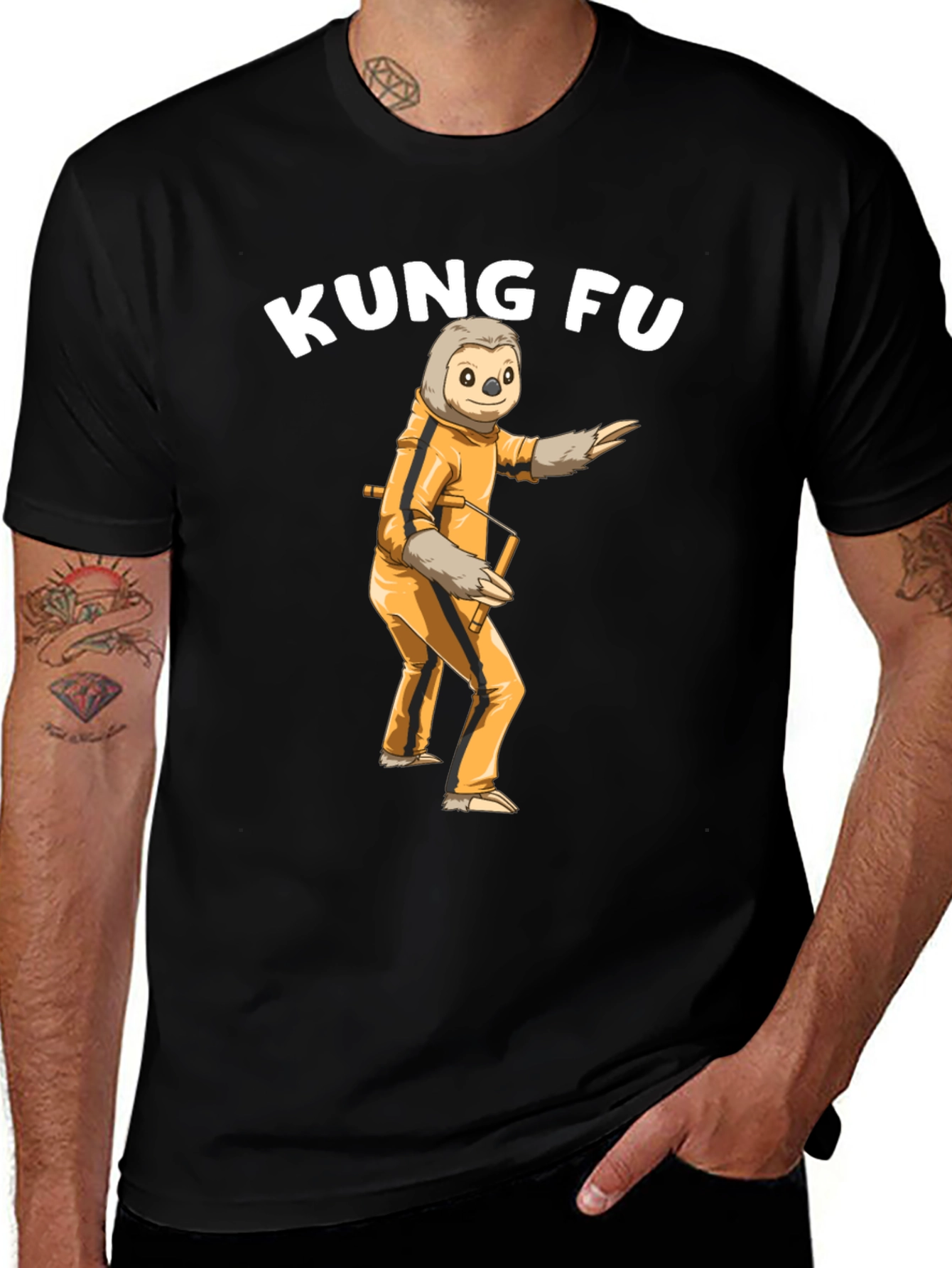 Kung Fu Sloth T-Shirt - Martial Arts Funny Tee