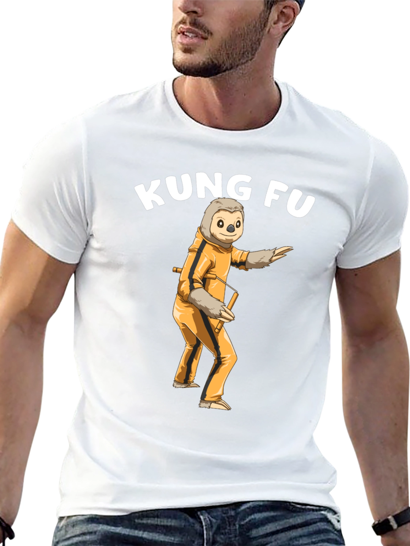 Kung Fu Sloth T-Shirt - Martial Arts Funny Tee