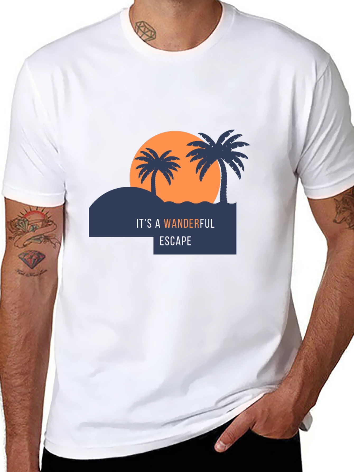 Wonderful Escape Black Graphic T-Shirt