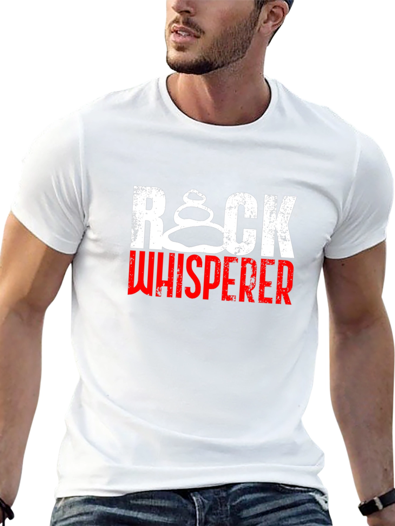 Rock Whisperer Black Cotton Tee