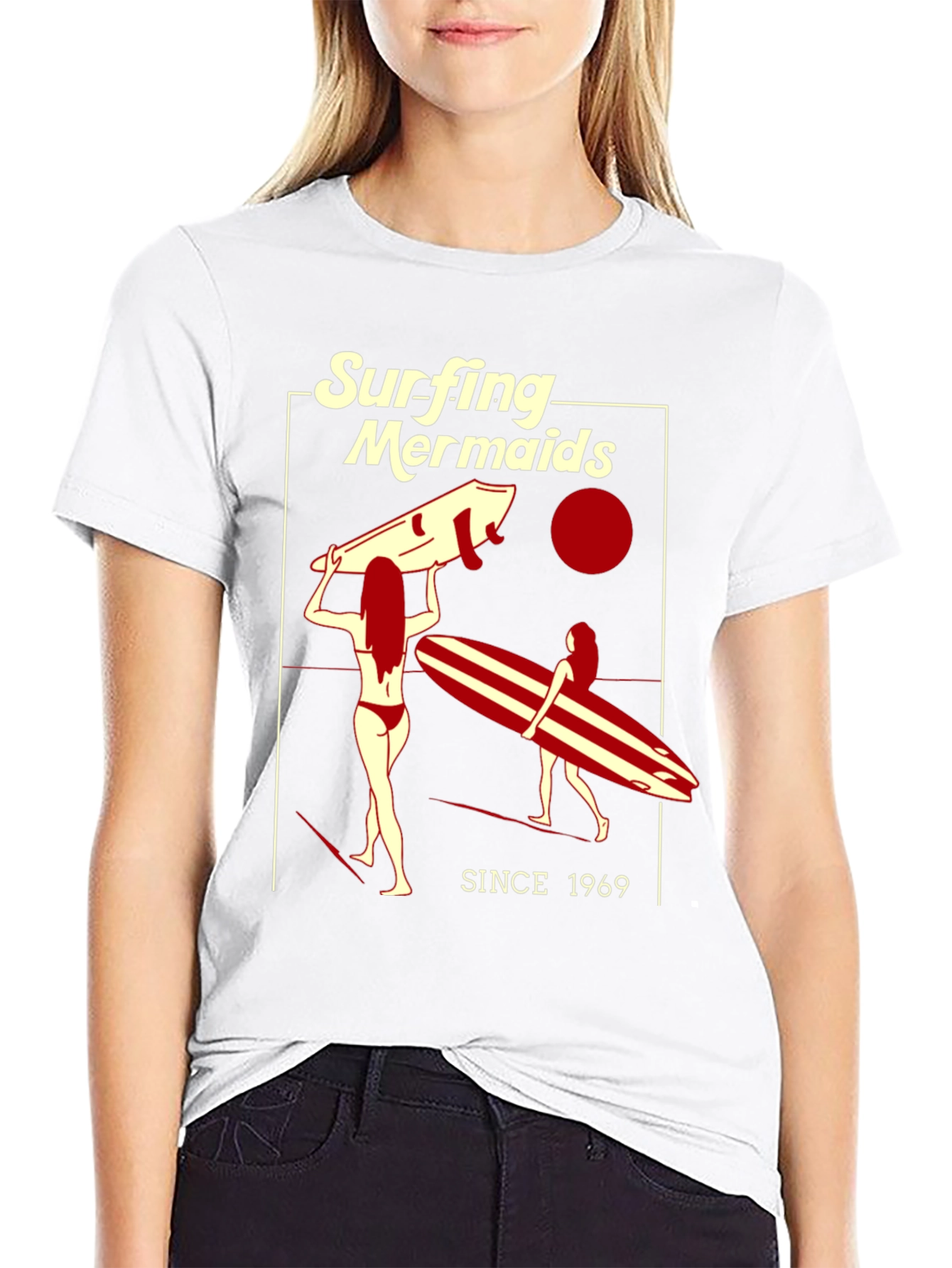 Surfing Mermaids Since 1969 Tee
