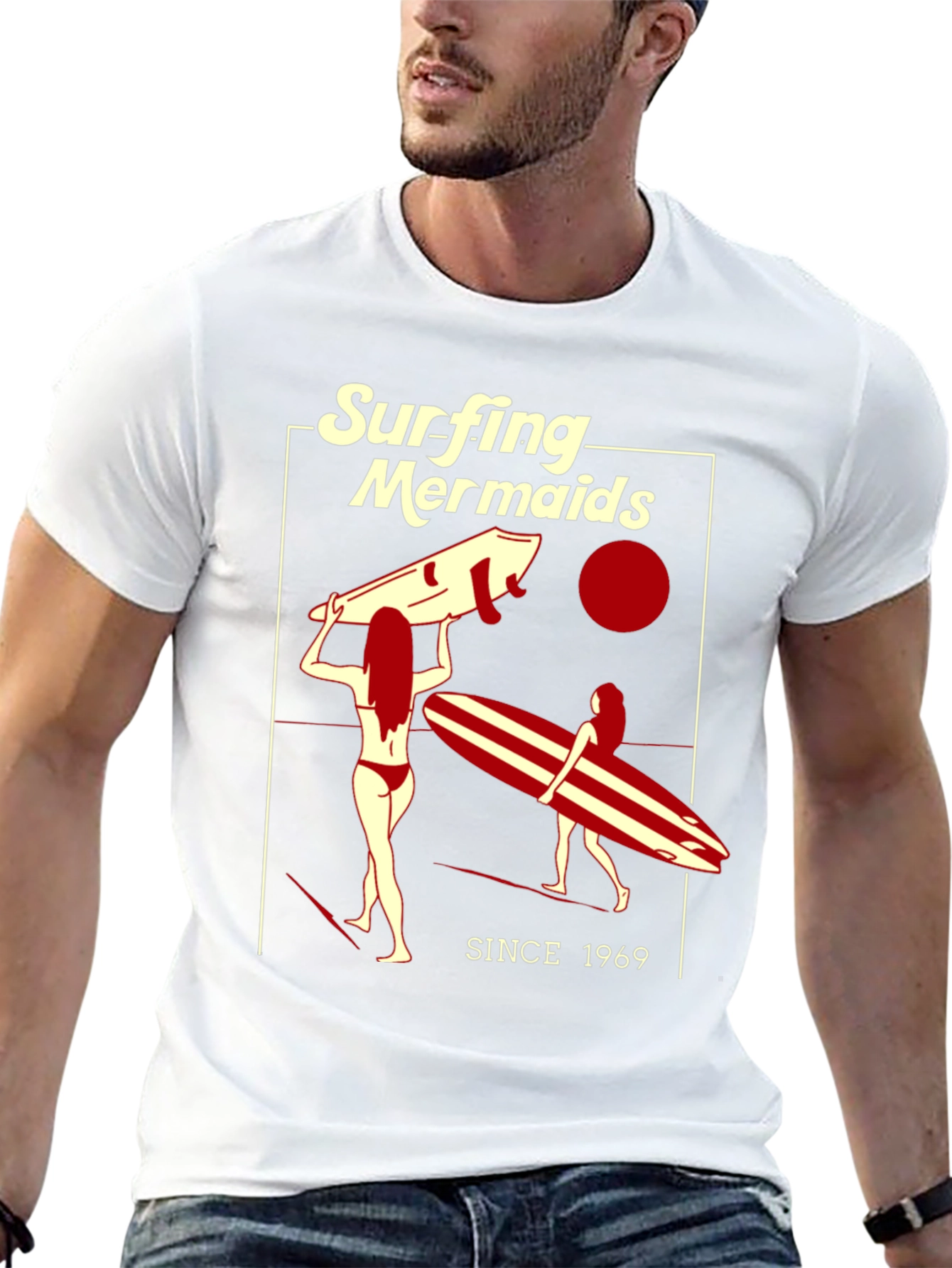 Surfing Mermaids Since 1969 Tee
