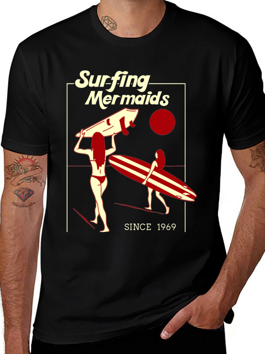Surfing Mermaids Since 1969 Tee